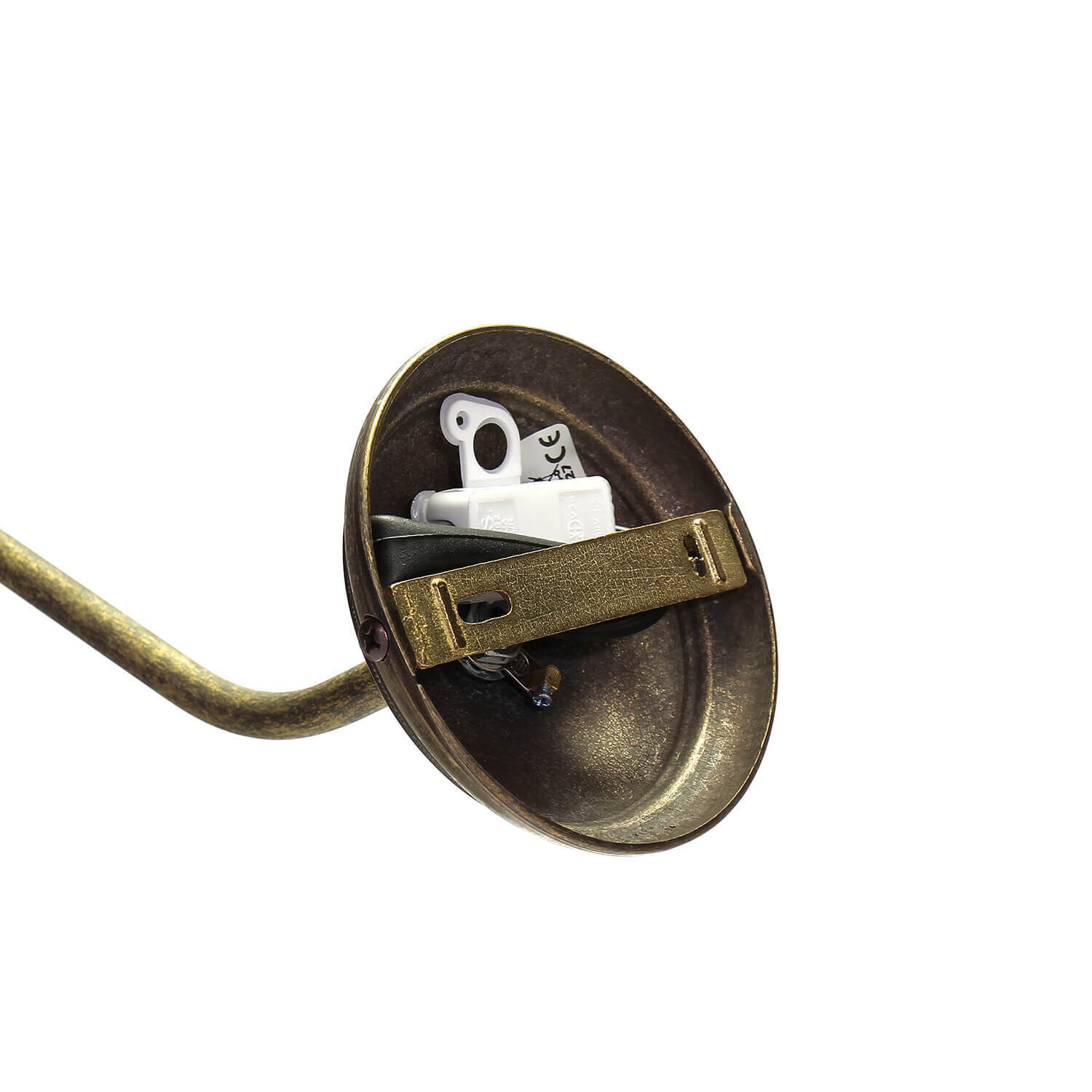 Premium Wandleuchte Country Messing in Bronze Antik Rauchrohr