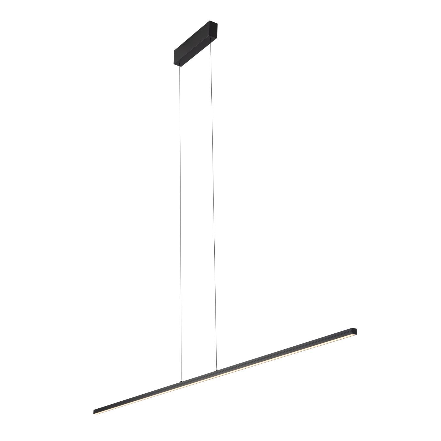 LED Hängelampe Schwarz Metall 4000 K 1700 lm B: 180 cm