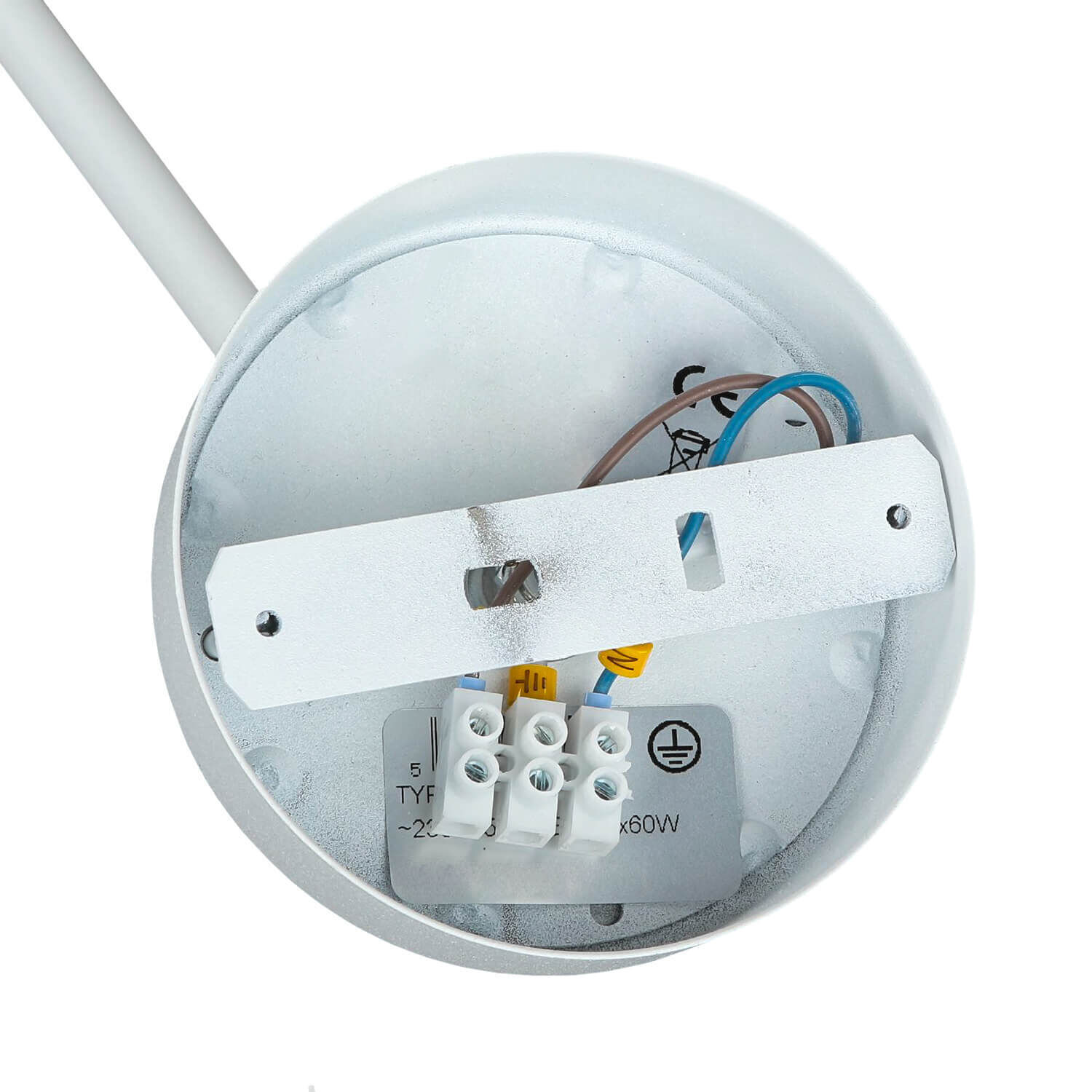 Flexible Deckenlampe Weiß Wohnzimmer Retro Leuchte Flexible Deckenlampe Weiß Wohnzimmer Retro Leuchte