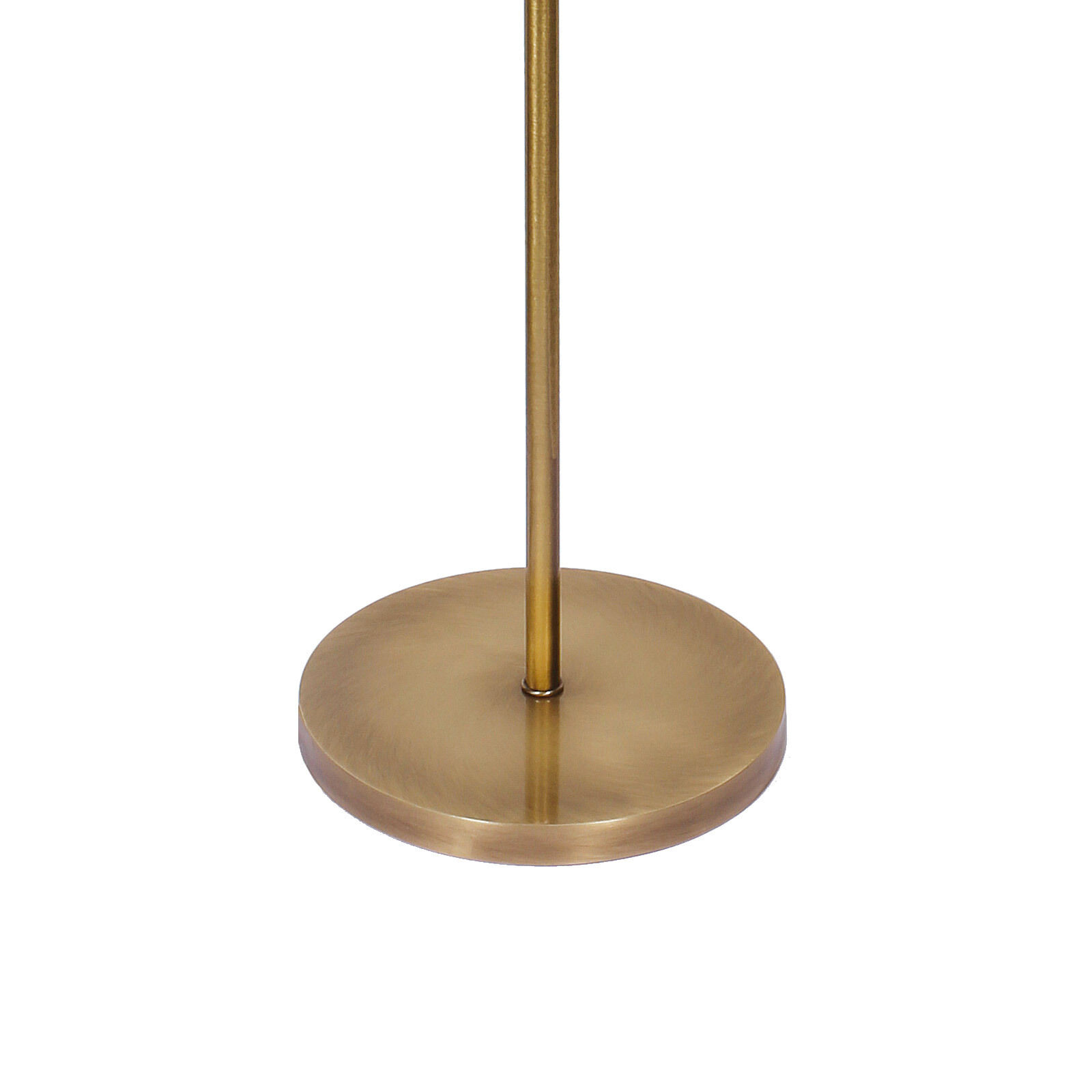 Lampadaire E27 160,5 cm en bronze clair brun laiton tissu