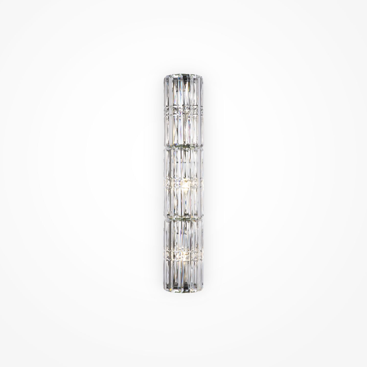 Wandleuchte Metall Glas E14 H: 75,2 cm Chrom 3-flammig Zubehor, Diamant, Edelstein, Schmuck, Lampe