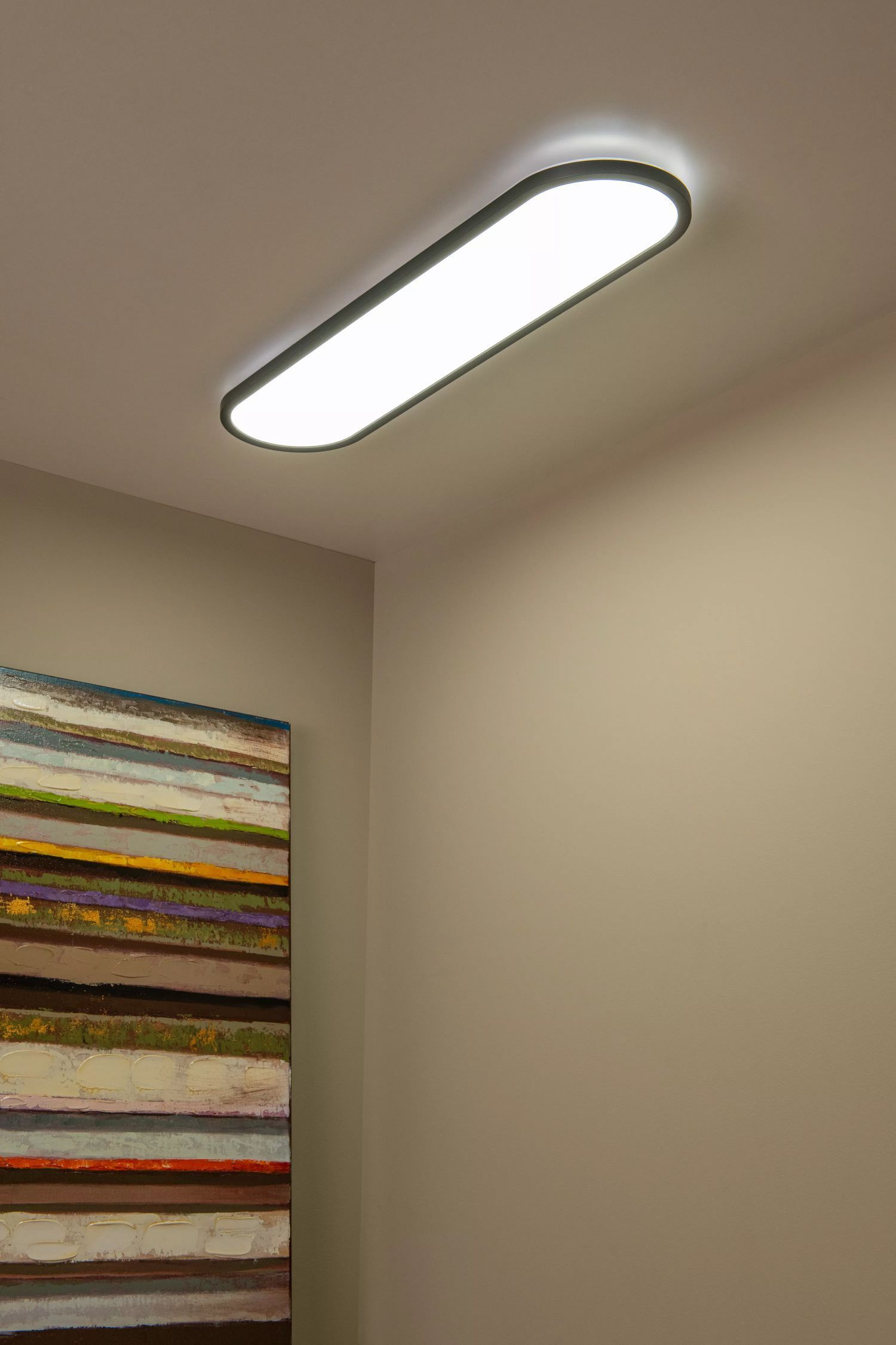 LED Deckenlampe dimmbar 80 cm 2700-4000 K Fernbedienung Deckenleuchte, Architektur, Gebäude