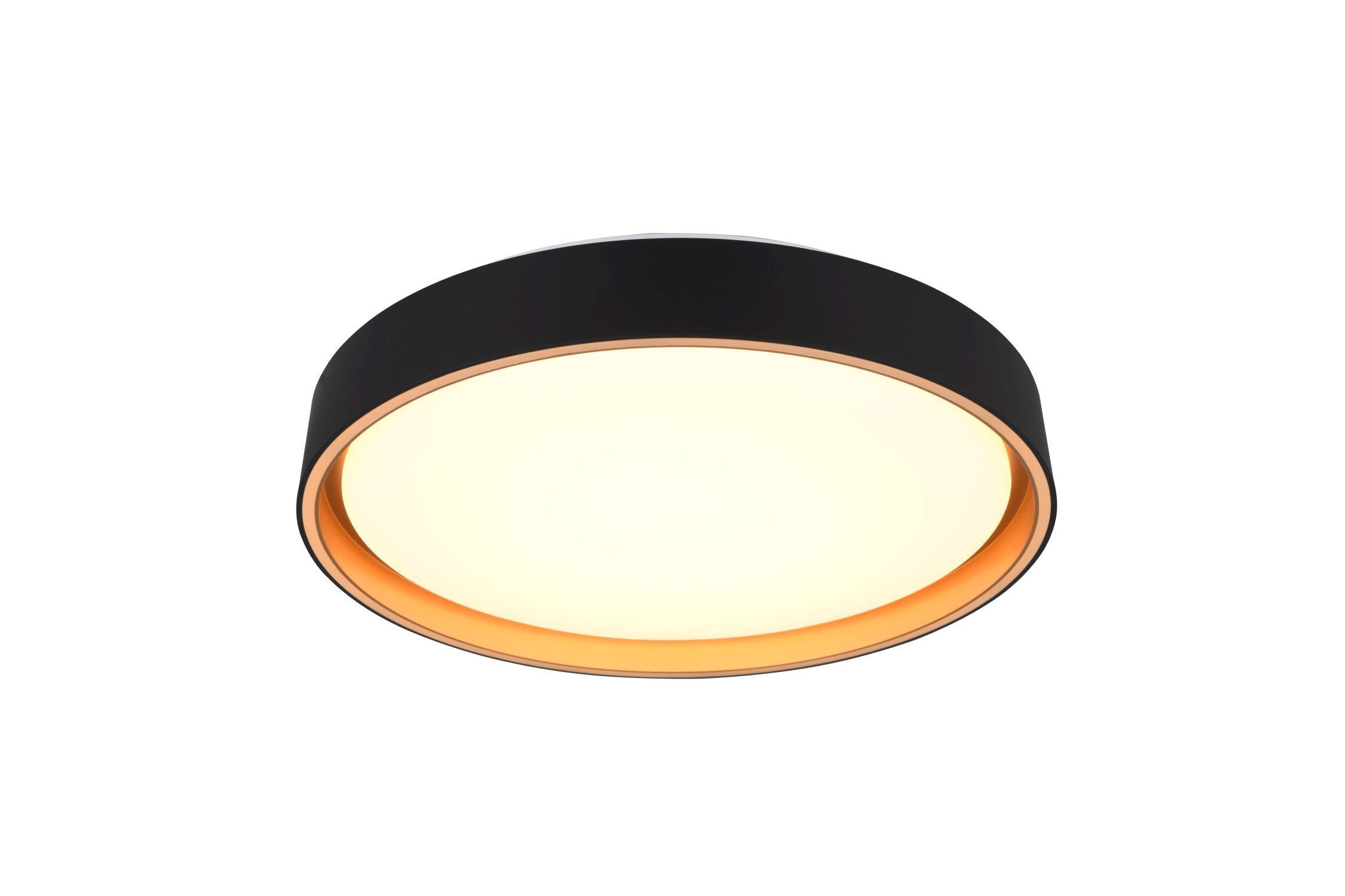 Plafonnier LED rond Ø40 cm noir or 24 W 2500 lm Deckenleuchte