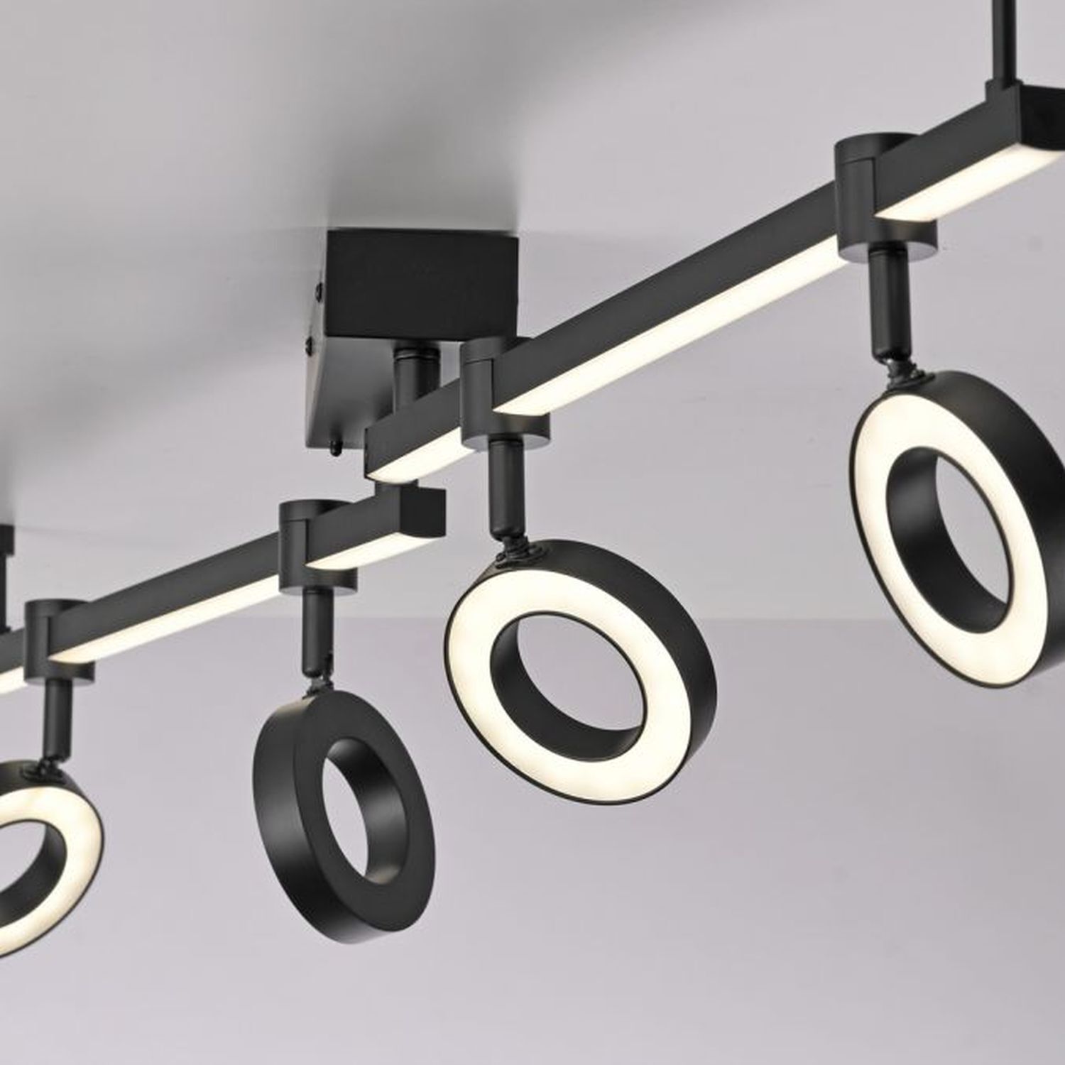 Spot mobile à LED pour plafond noir RGB 114,5 cm dimmable Beleuchtung, Gerät, Deckenventilator, Elektrisches Gerät