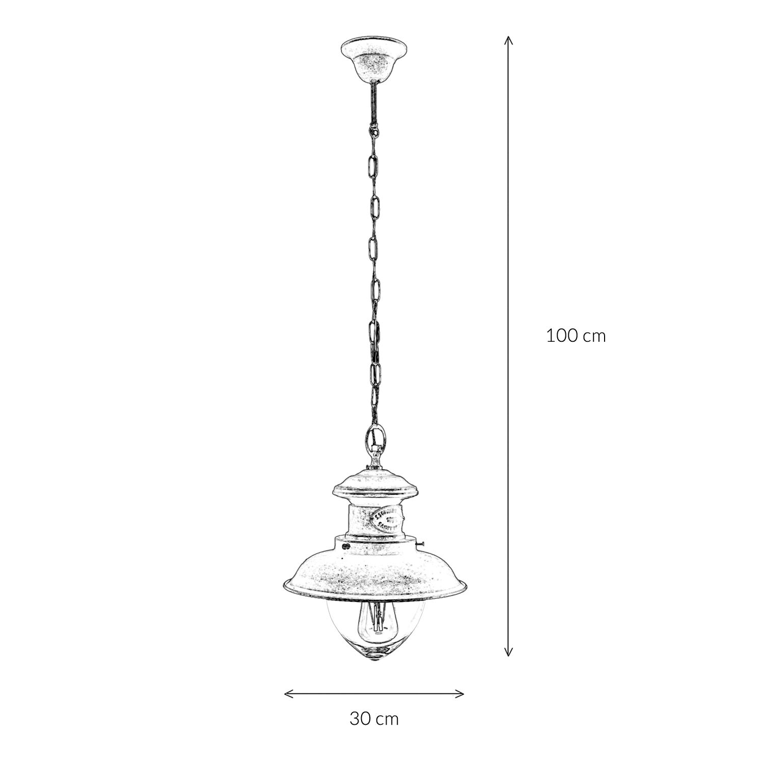 Lampe à suspendre Laiton véritable Travail manuel antique