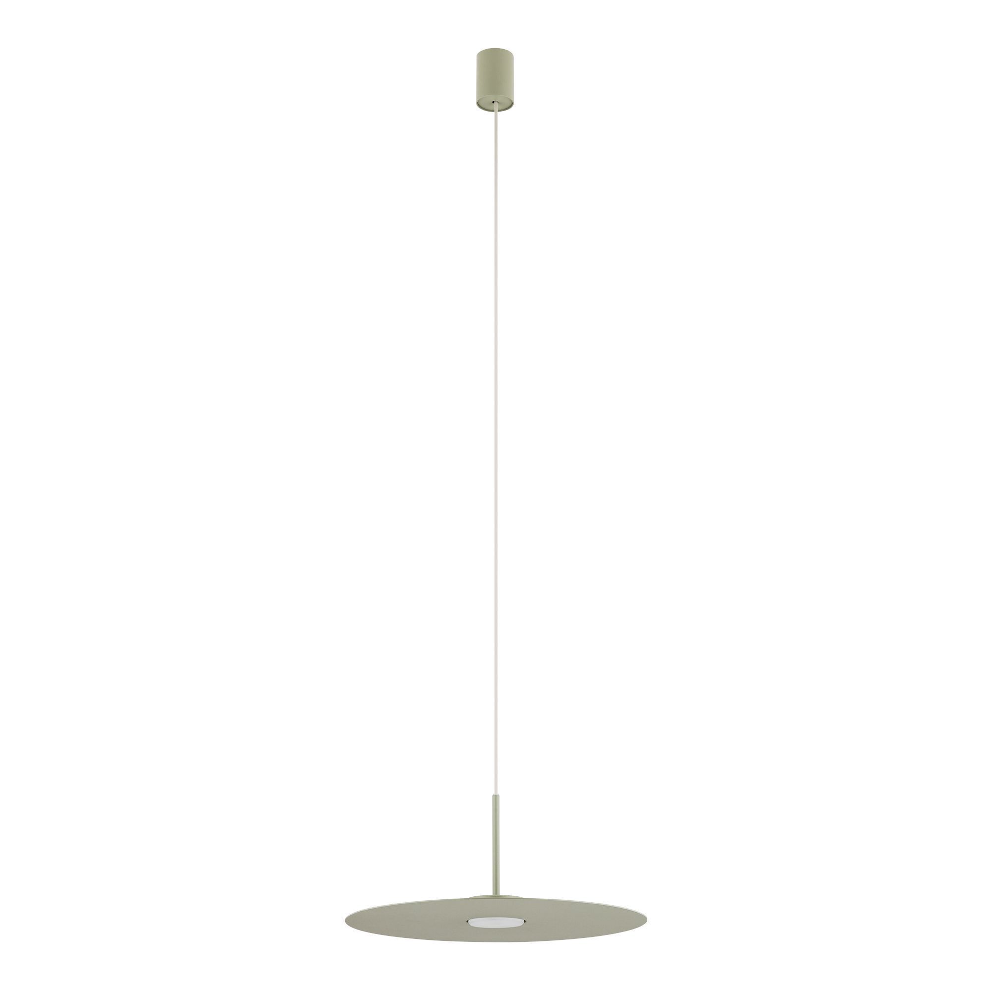 pendant light, ceiling light, Disk shade, white cord, lampholder