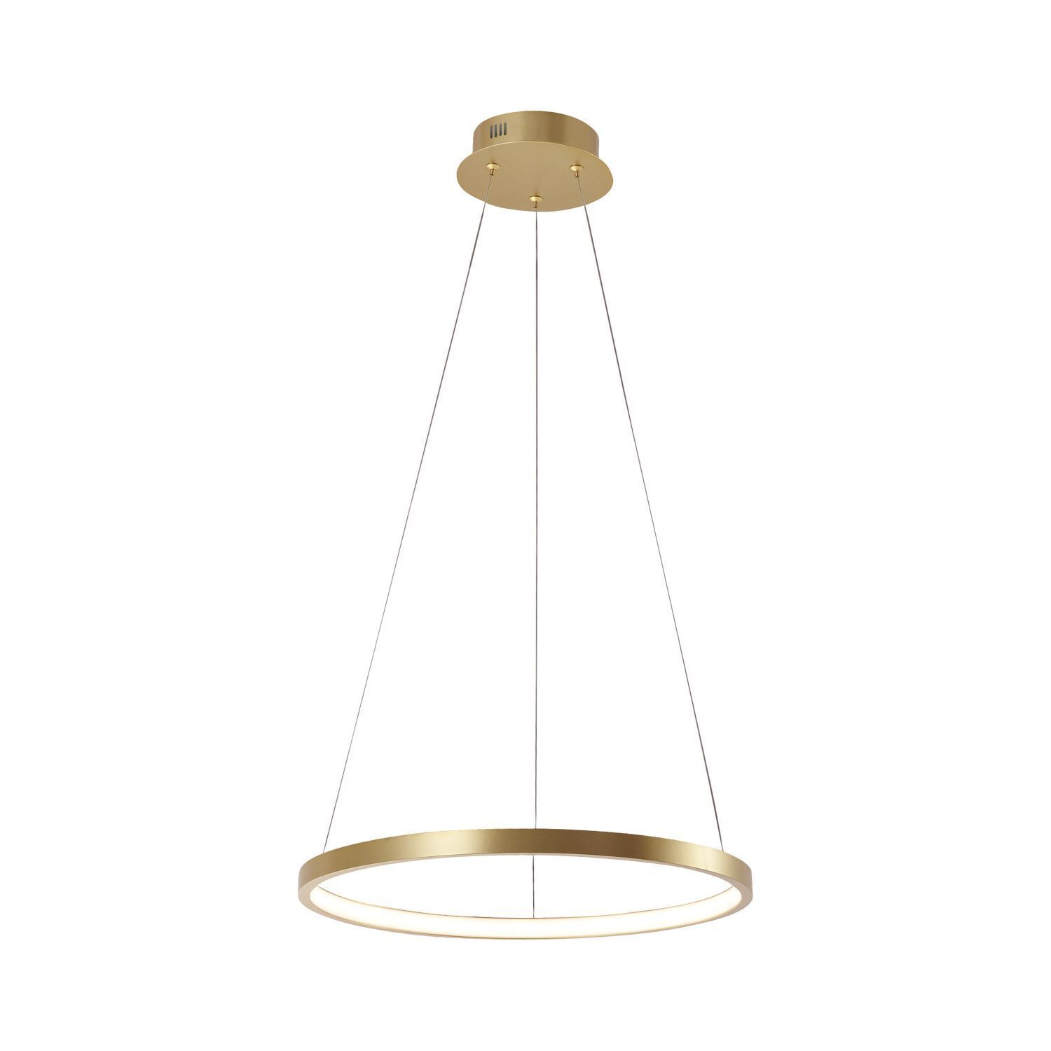 Lampe à suspendre LED Ring en métal doré Ø39 cm 2450 lm 19 W
