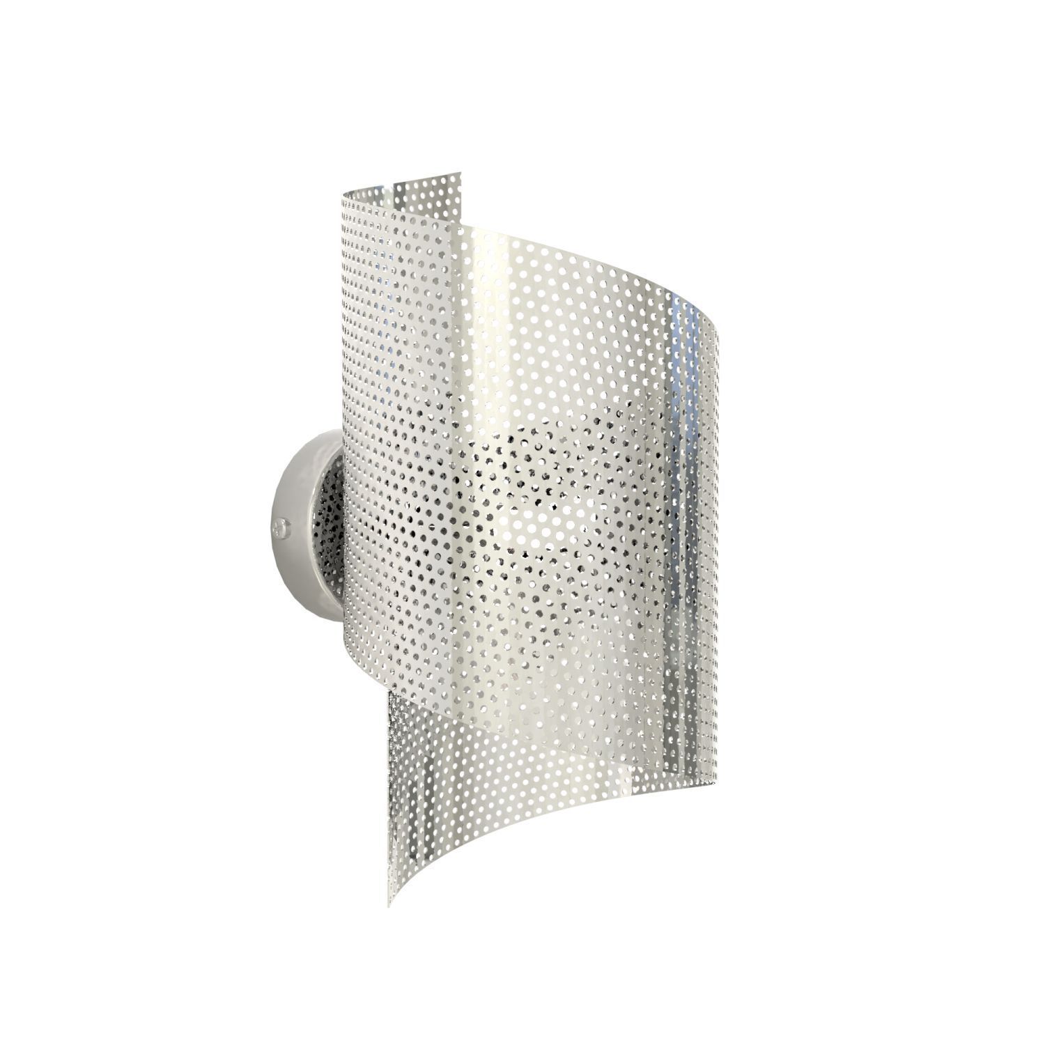 Applique murale en métal de style G9 P:17 cm en argent Moderne Manschette