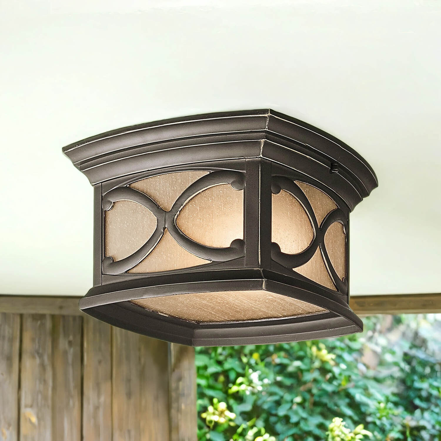 Deckenleuchte Außen Glas Aluminium Balkon Terrasse Postfach