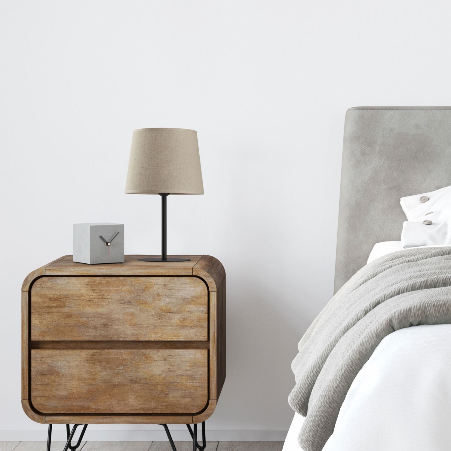 Lampe de table Tissu Abat-jour 41,5 cm Moderne
