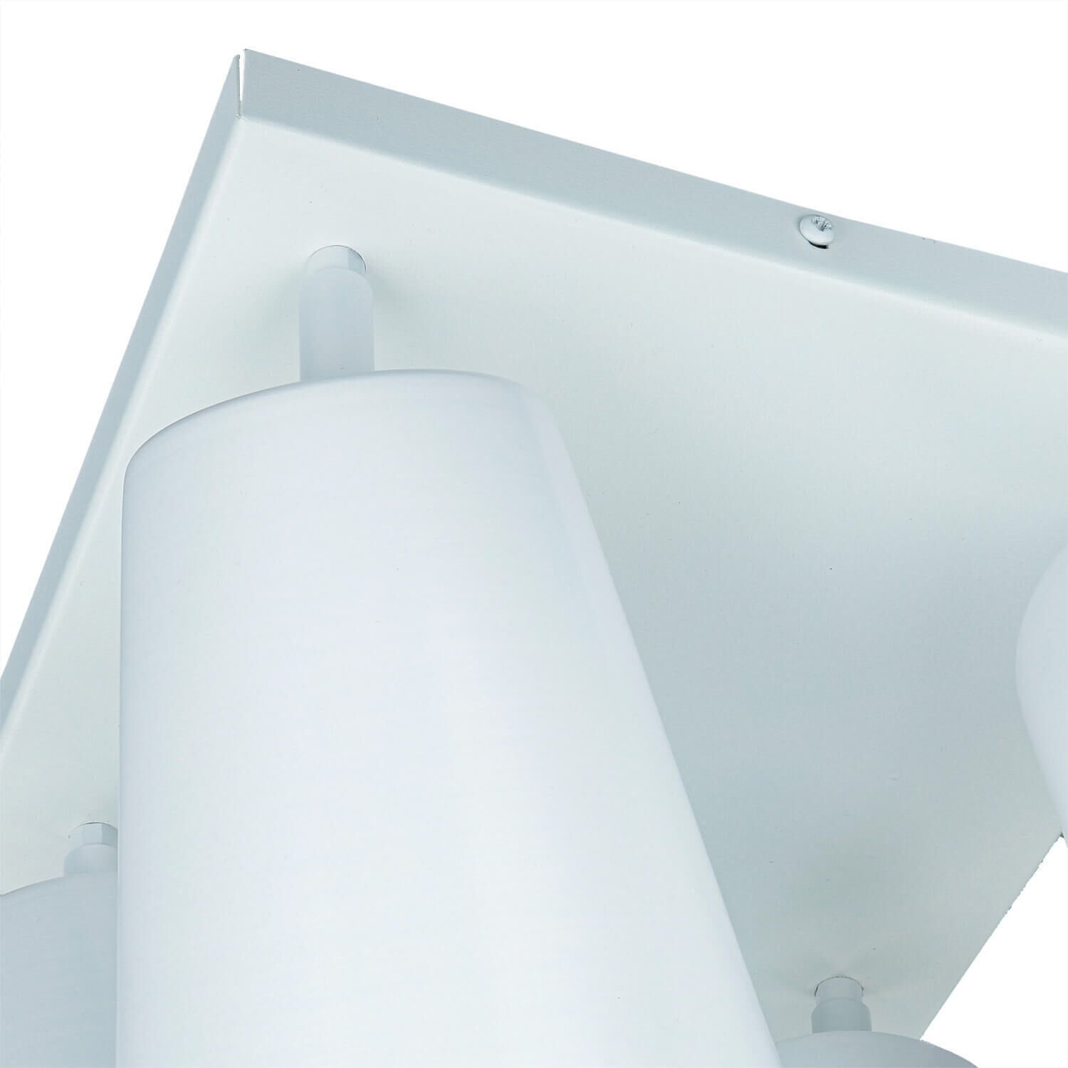 Deckenstrahler Weiß Gold Metall Retro 4-flammig E27 Beleuchtung, Lampe