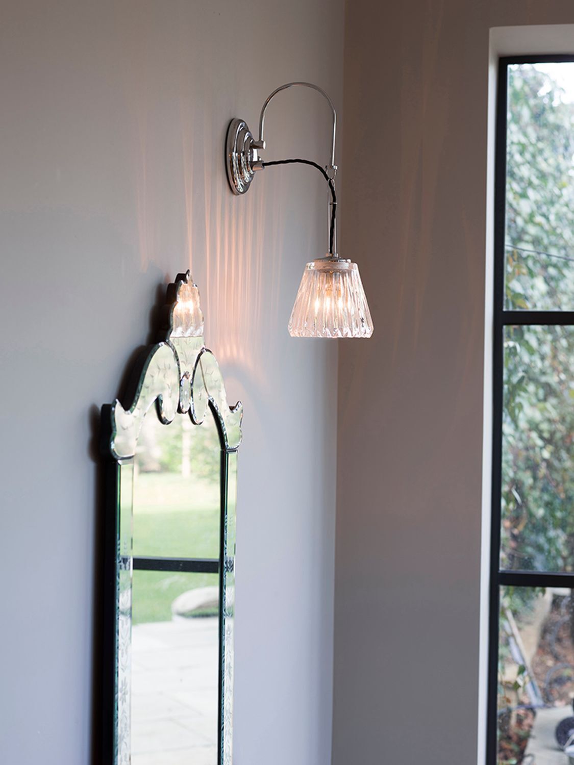 Lampe de salle de bain LED en laiton chromé IP44 étanche aux projections d'eau Lampe