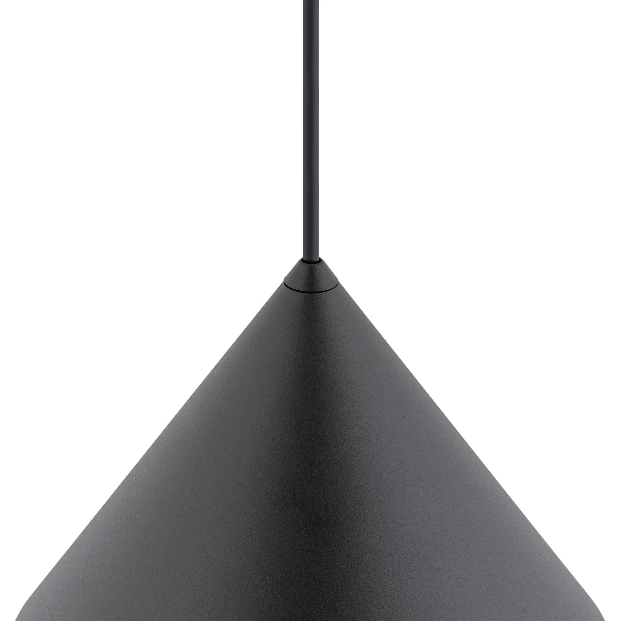 pendant, lamp, cone, lighting, black
