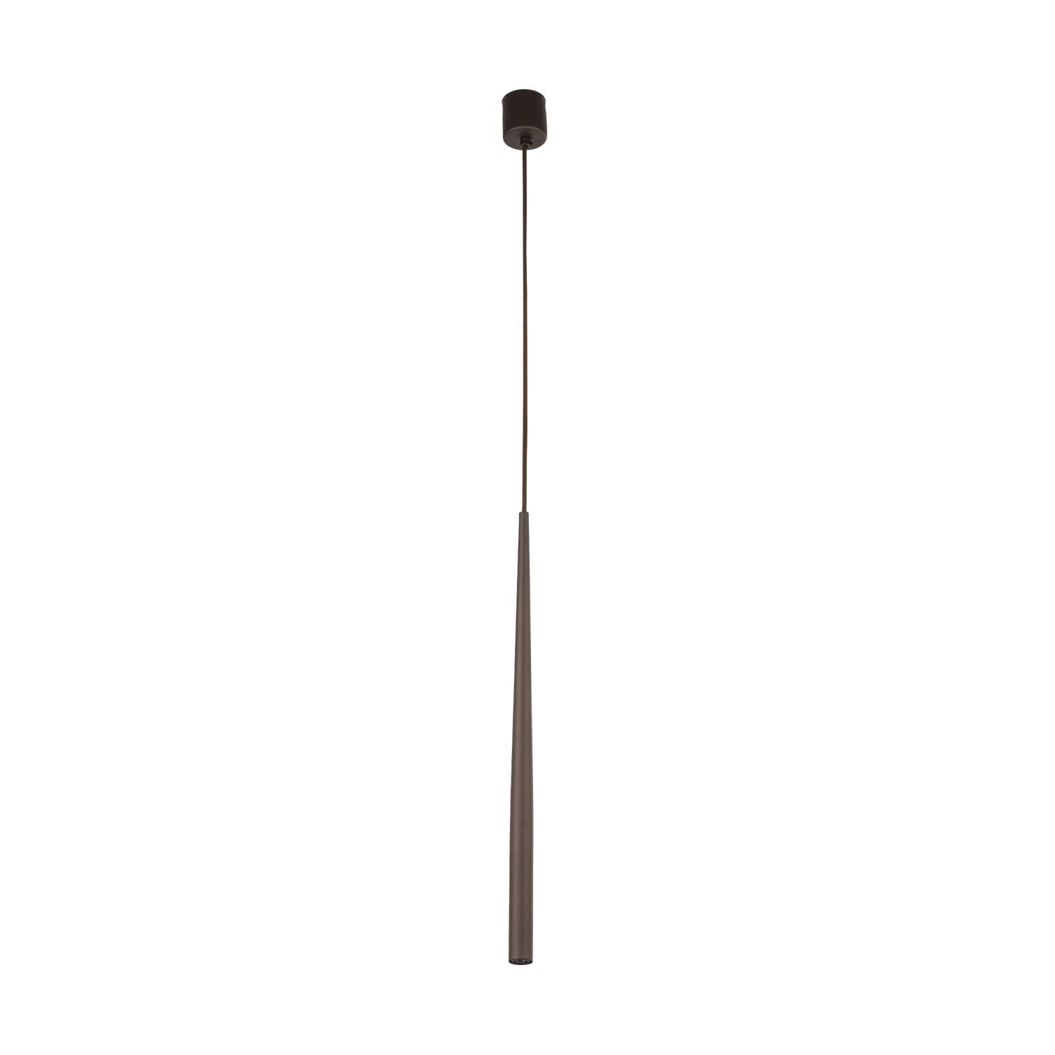 Lampe à suspendre Marron Métal Ø 5,2 cm H : max. 140 cm réglable