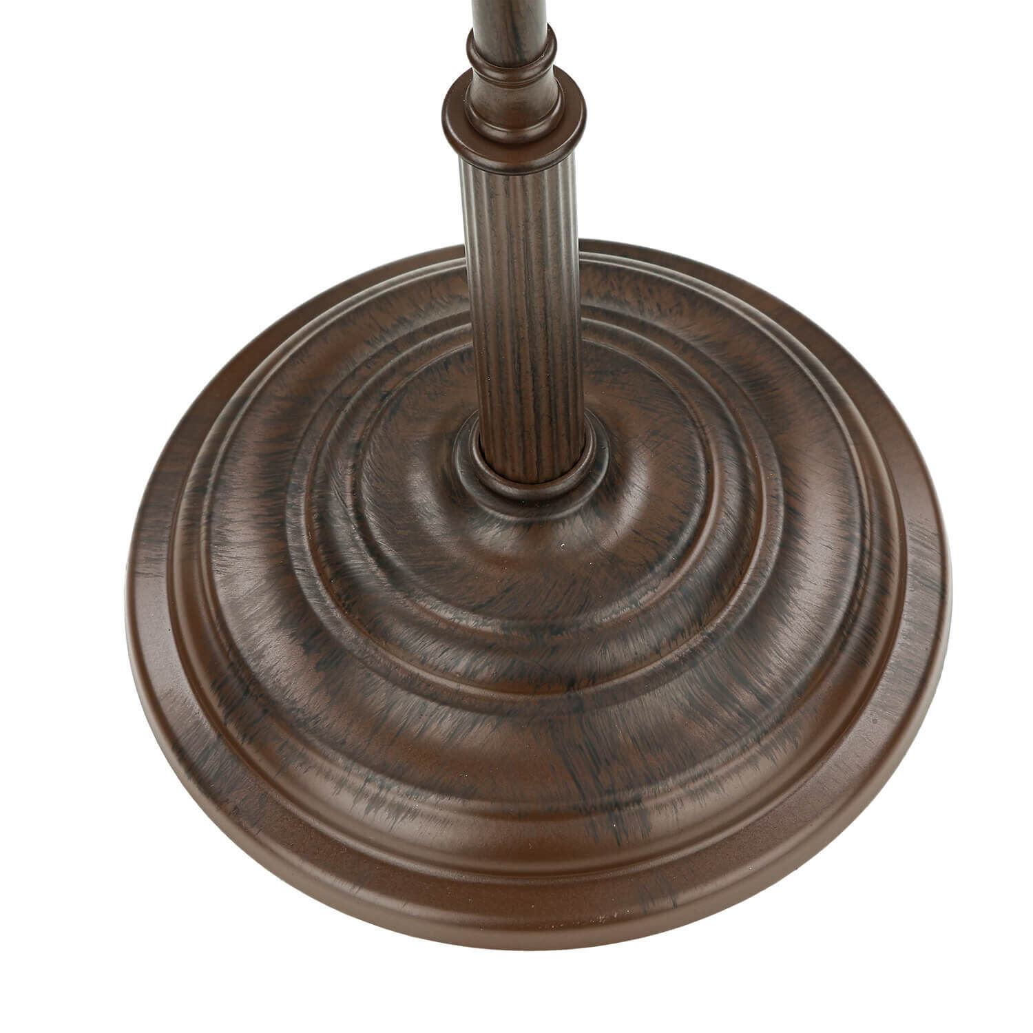 Schreibtischlampe Messing Glas 49 cm E27 Braun Weiß Bronze, Holz, Mobiliar