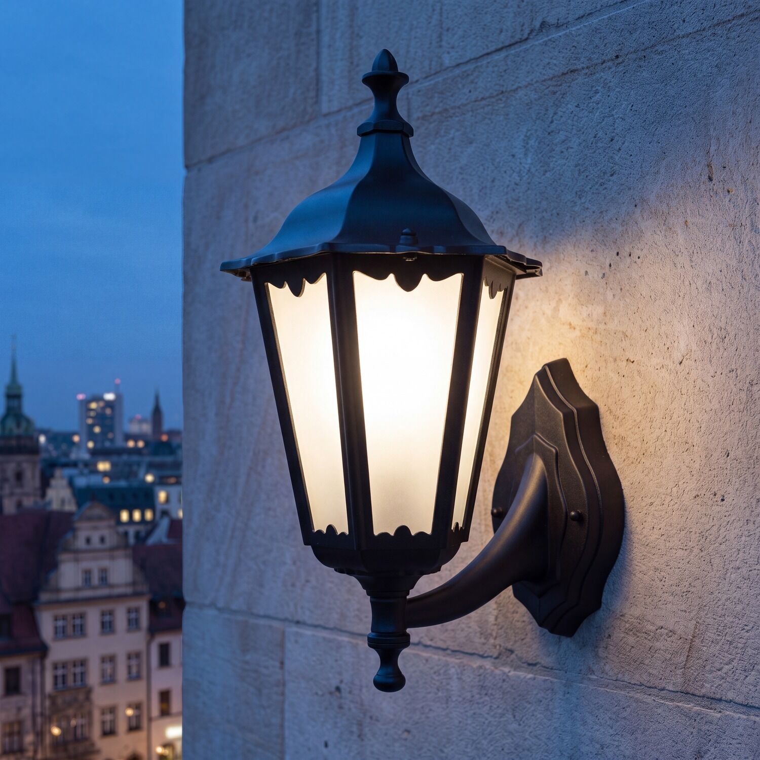 Lampe d'extérieur Rustikal Noir résistant aux intempéries IP43
