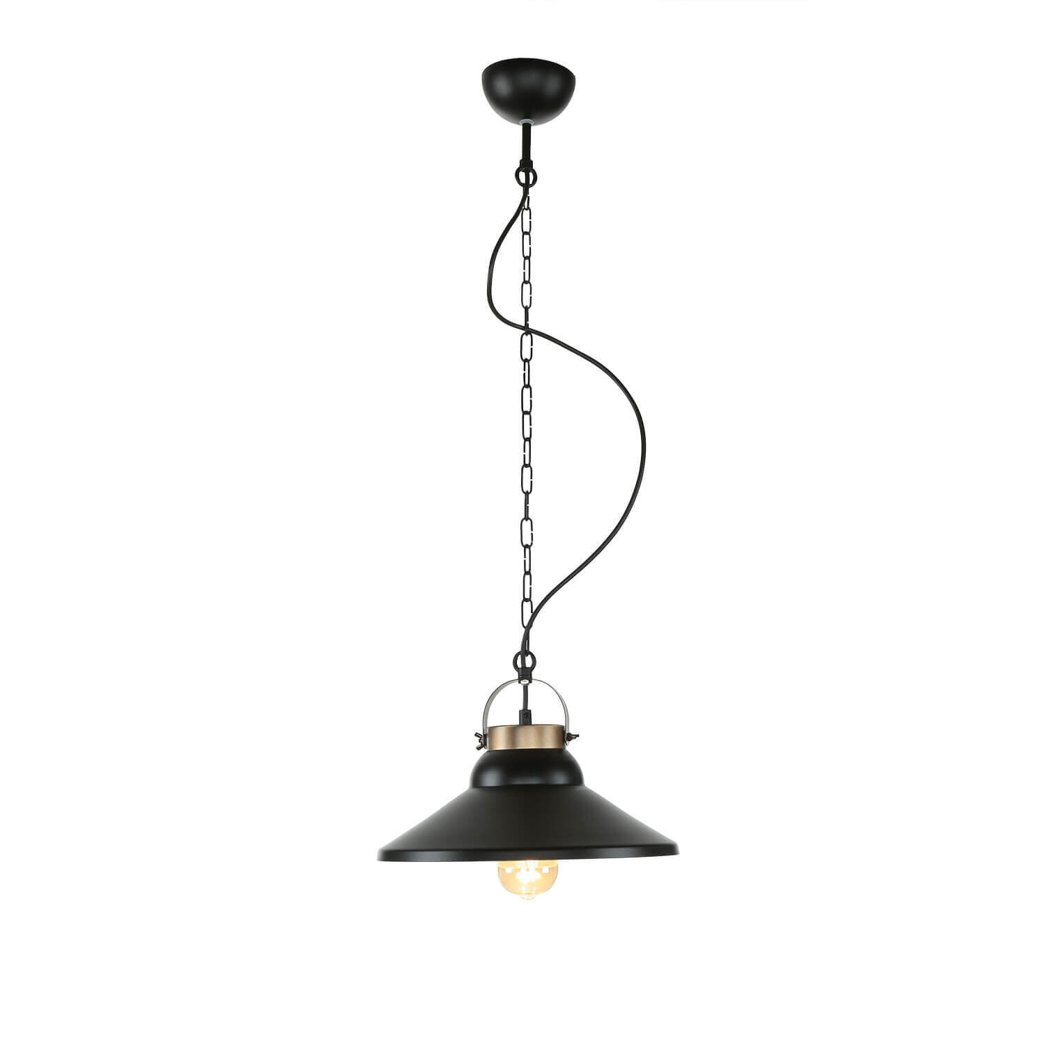 Lampe à suspendre élégante IRON en noir