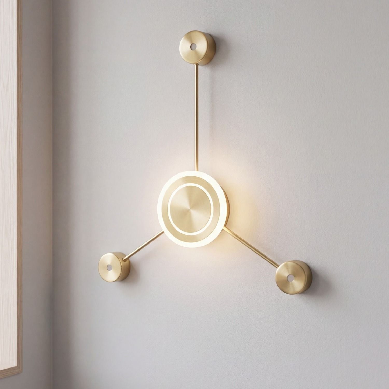 40f66167fd564e73ad2f4372bbb7c0d9 Wandleuchte, Deckenleuchte, Gold, LED, Wandlampe