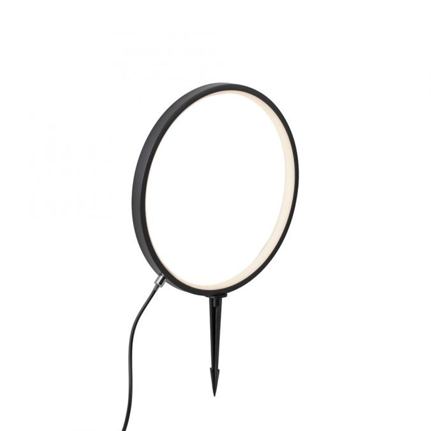 LED Wegeleuchte mit Erdspieß 48 cm IP65 3000 K Schwarz