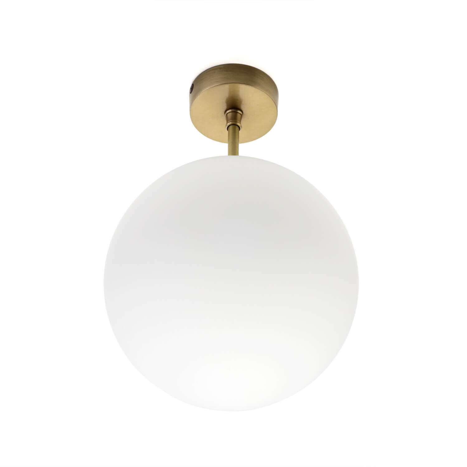 Premium Deckenleuchte MUSA rund Glas Echt-Messing Leuchte, Deckenleuchte, Deckenventilator, Gerät, Elektrisches Gerät