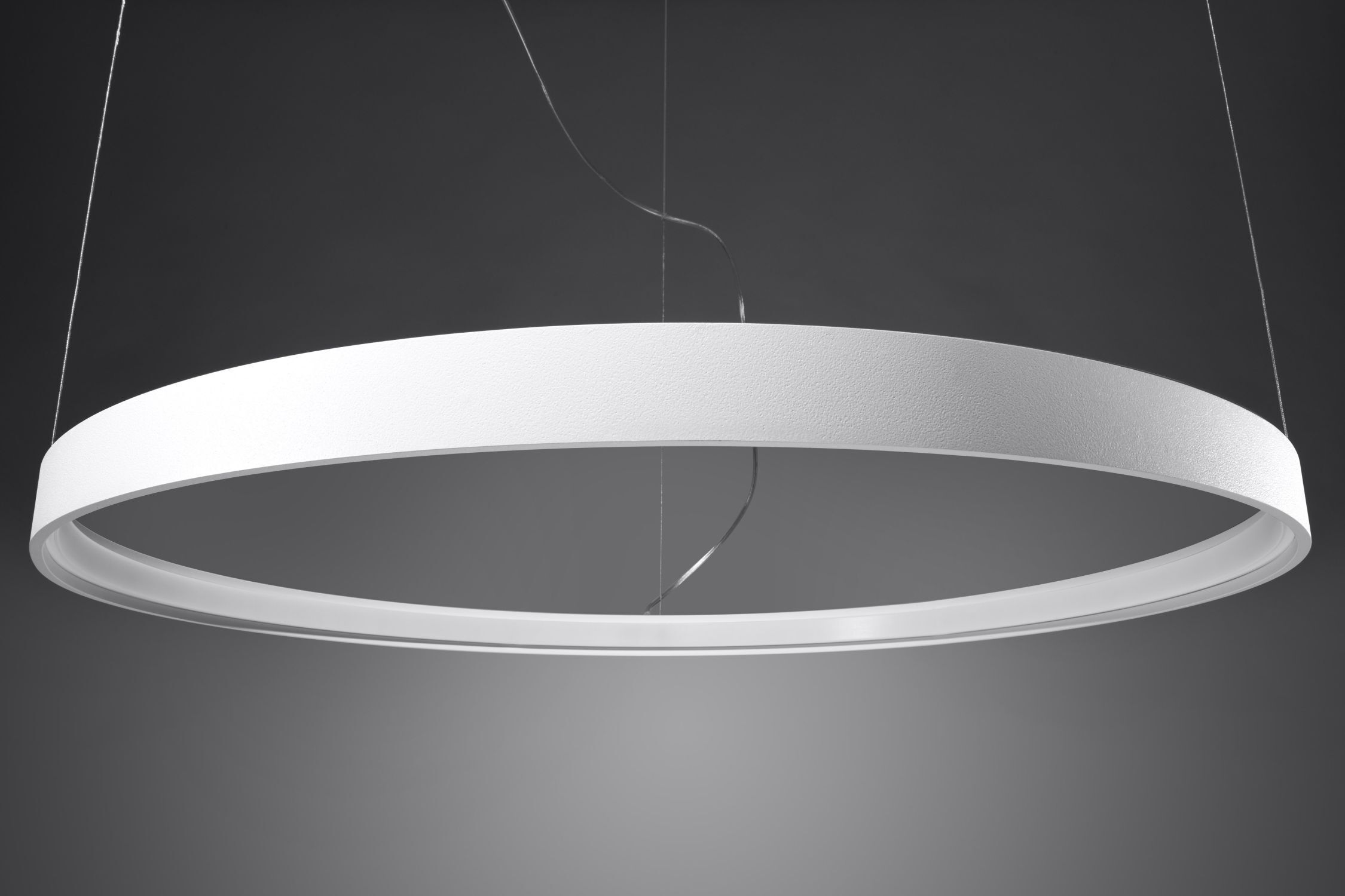 Lustre LED Ring Ø 55 cm rond Blanc faible éblouissement 3000 K