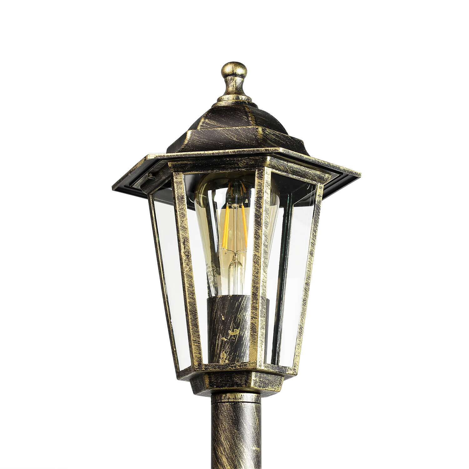 Lampe d'allée de jardin E27 or antique PARIS