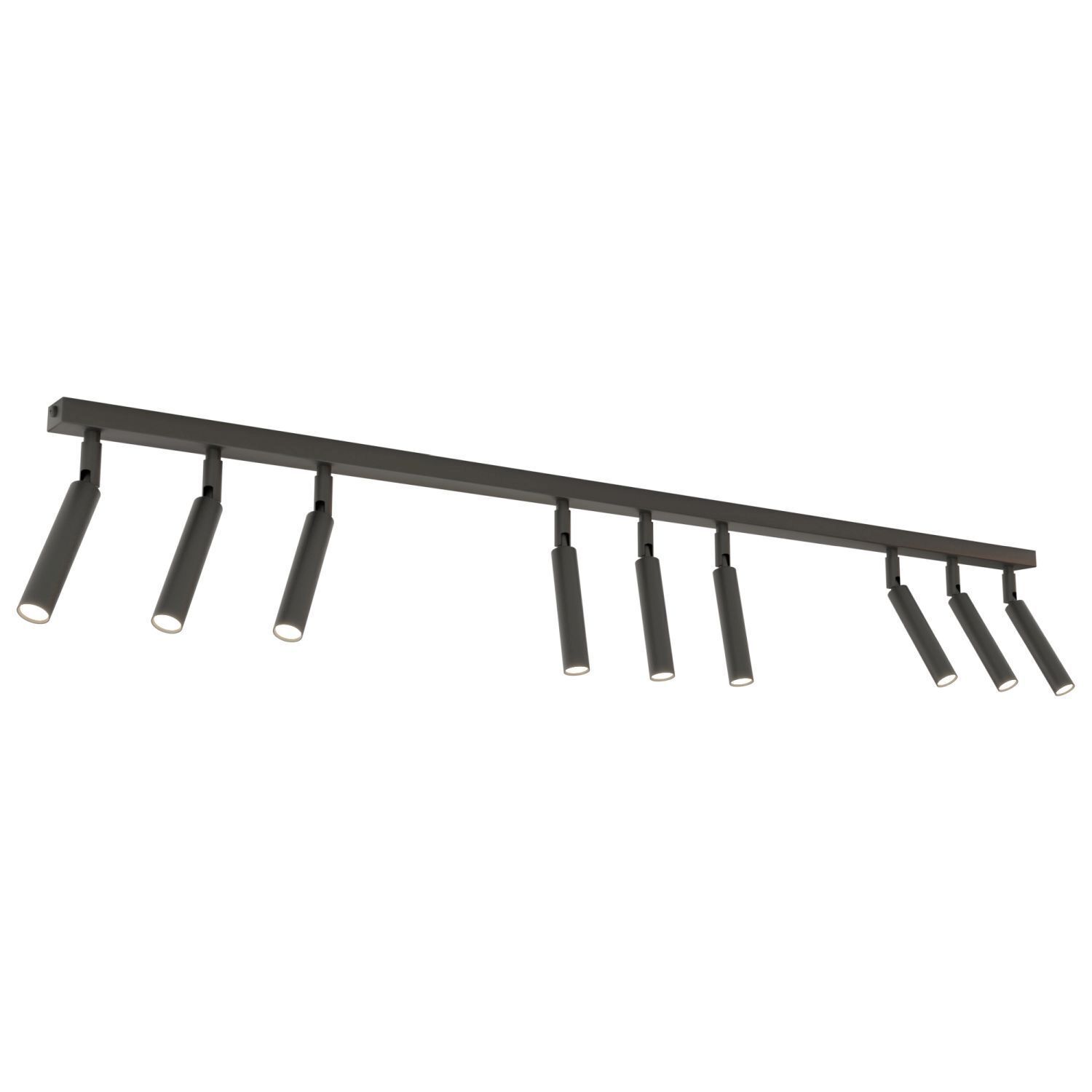 Spot de plafond réglable noir métal G9 116 cm de long