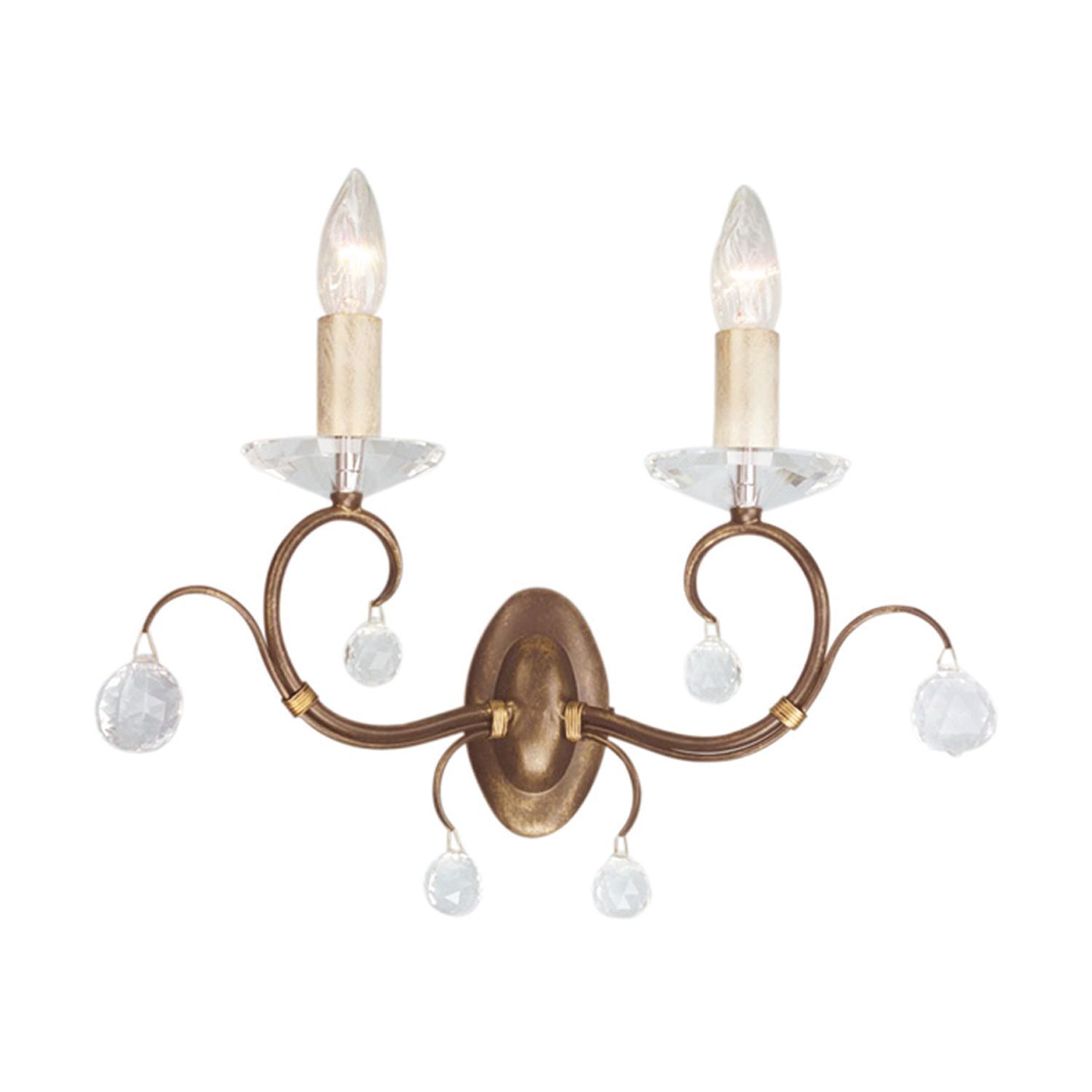 Applique murale CANDELA 11 Bronze Lampe de salon