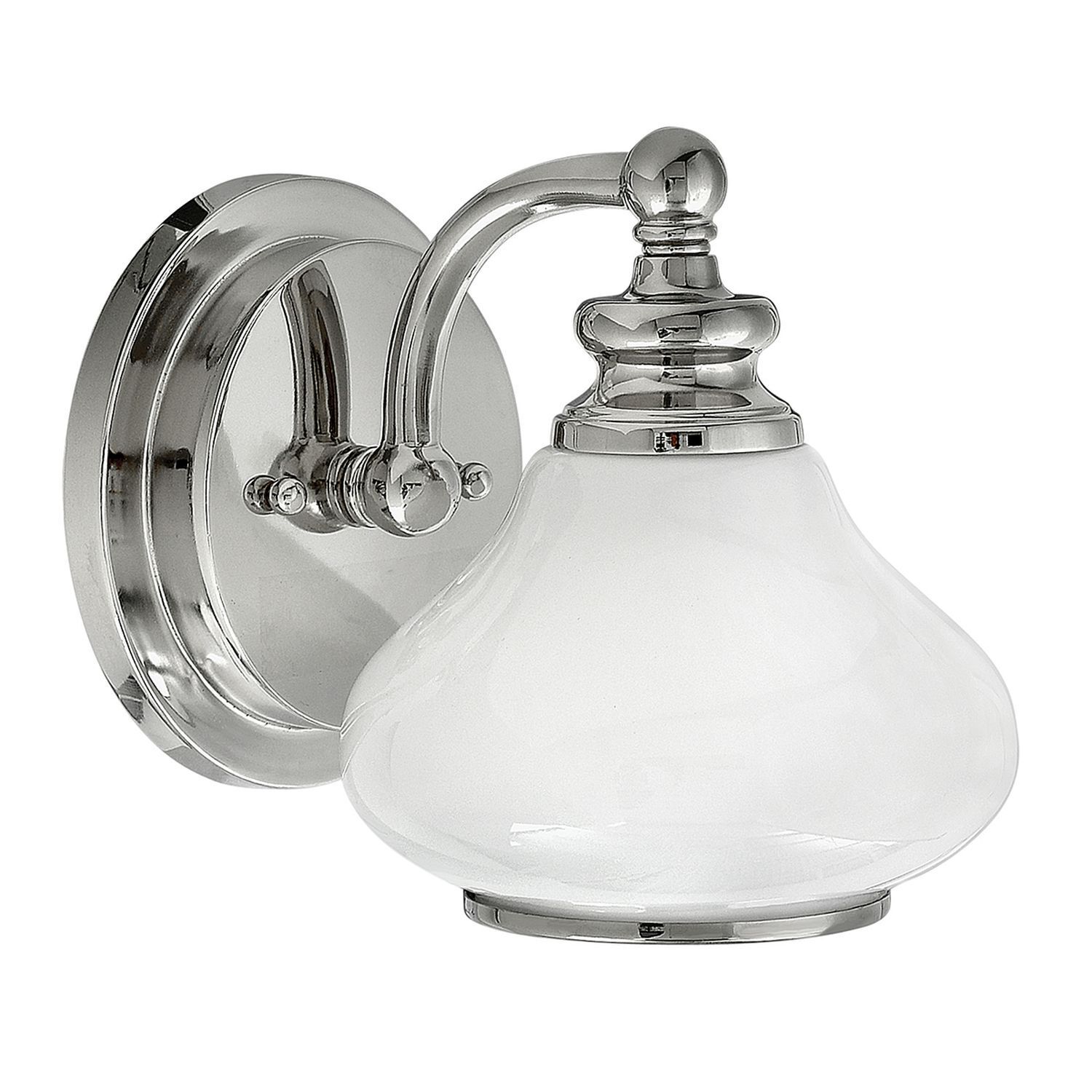 Lampe de salle de bain élégante IP44 LED en chrome blanc anti-éblouissement