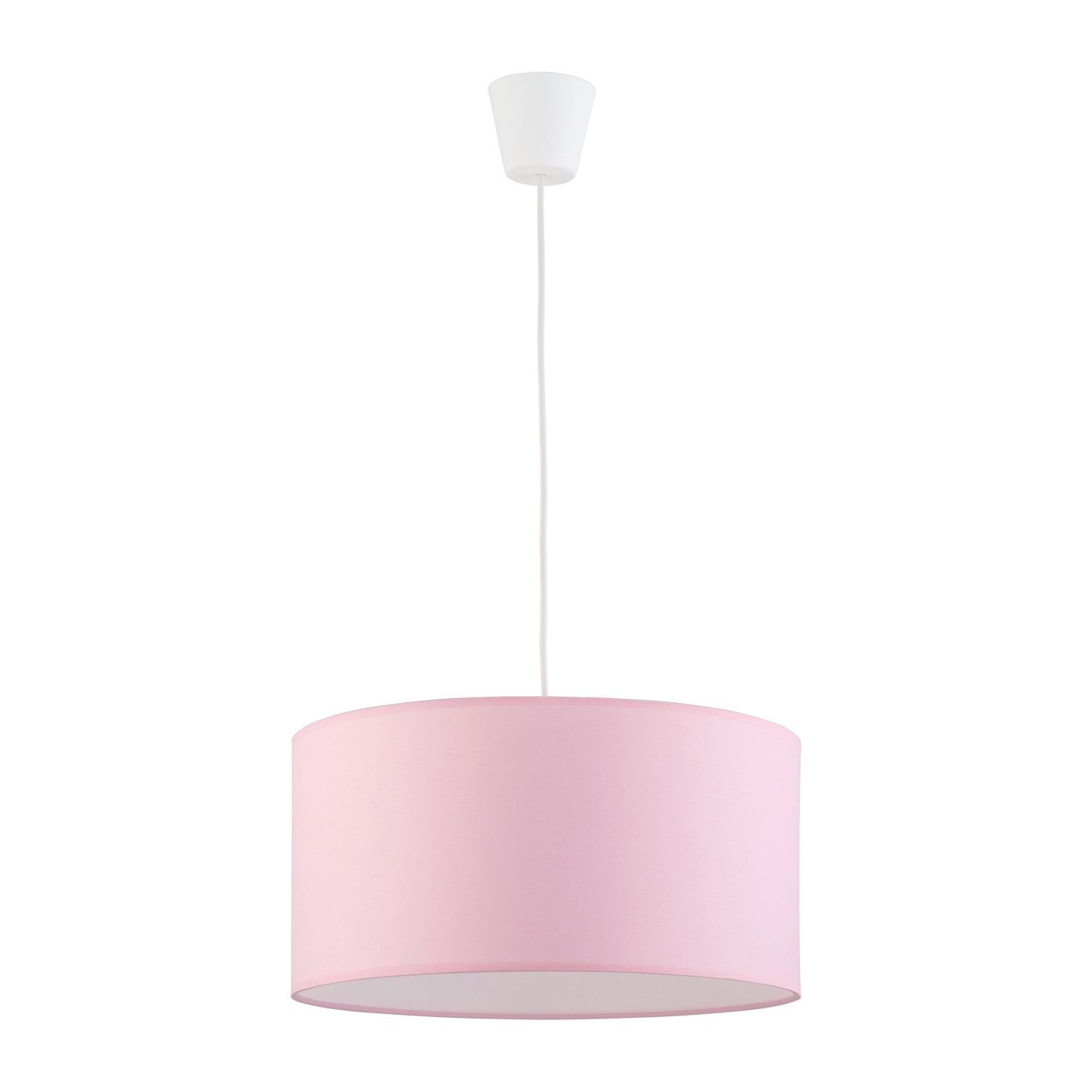 Lampe à suspendre Enfants Bébé Rose Ø 40 cm rond Abat-jour en tissu