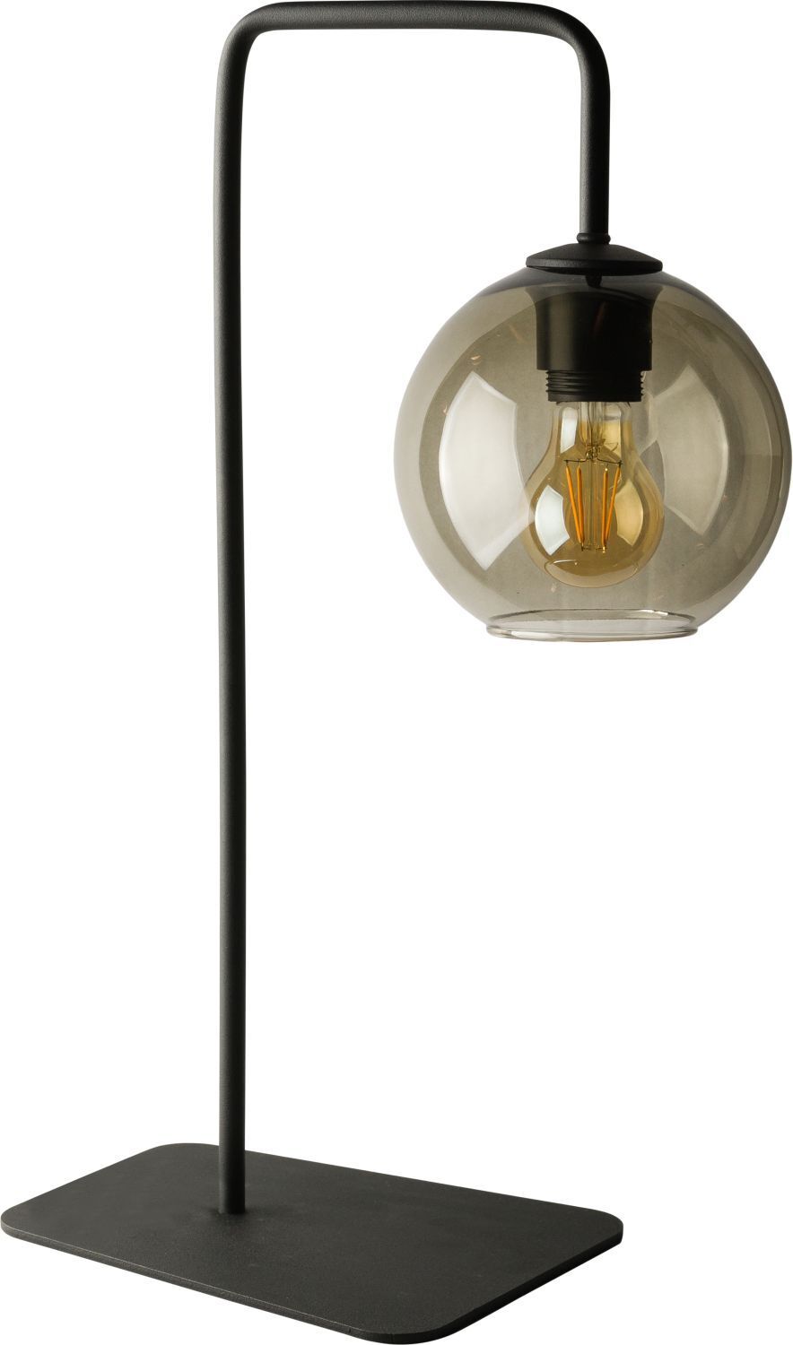 Lampe de table noir verre Monaco