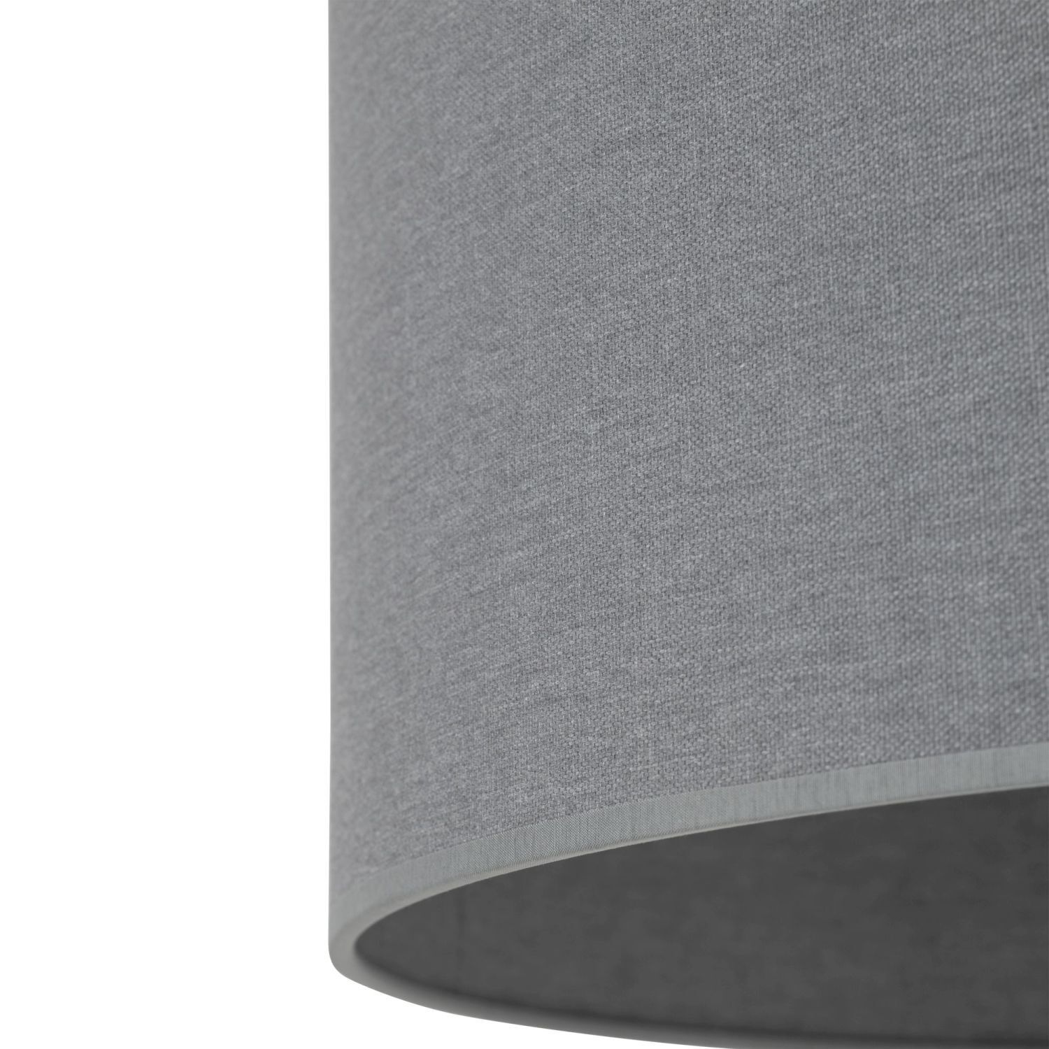 Lampenschirm, Grauer Stoffschirm, Textur, Rund, Wohnzimmerlampe