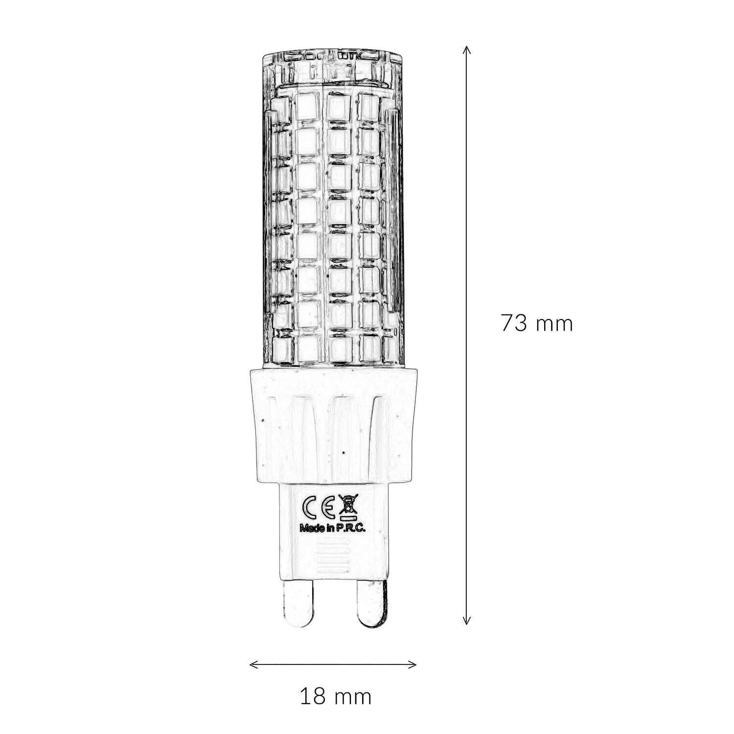 LED Leuchtmittel G9 7 Watt 3000 K 750 lm - LM112