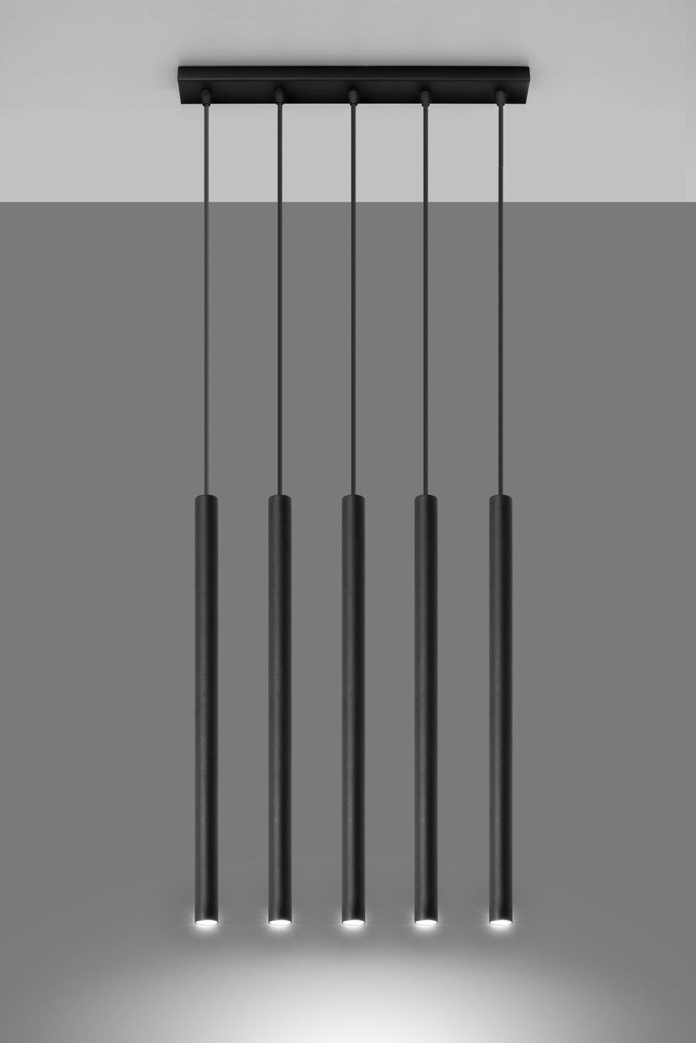 Schwarze Hängelampe Metall 3-flammig G9 PETERA Esstisch Glockenspiel, Musikinstrument