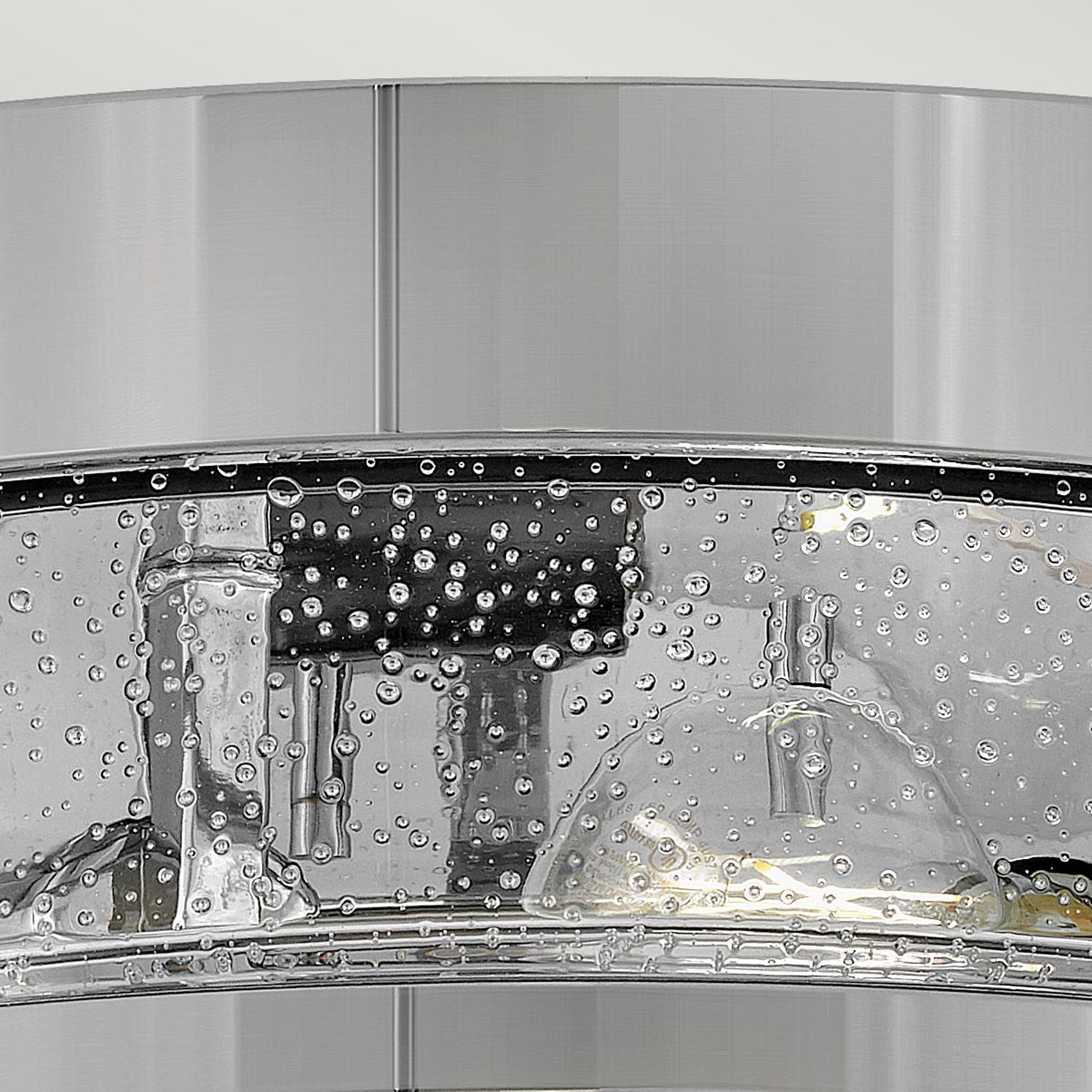 Waschmaschine, Waschtrommel, Trommellicht, Gläser mit Tropfen, Bubbler