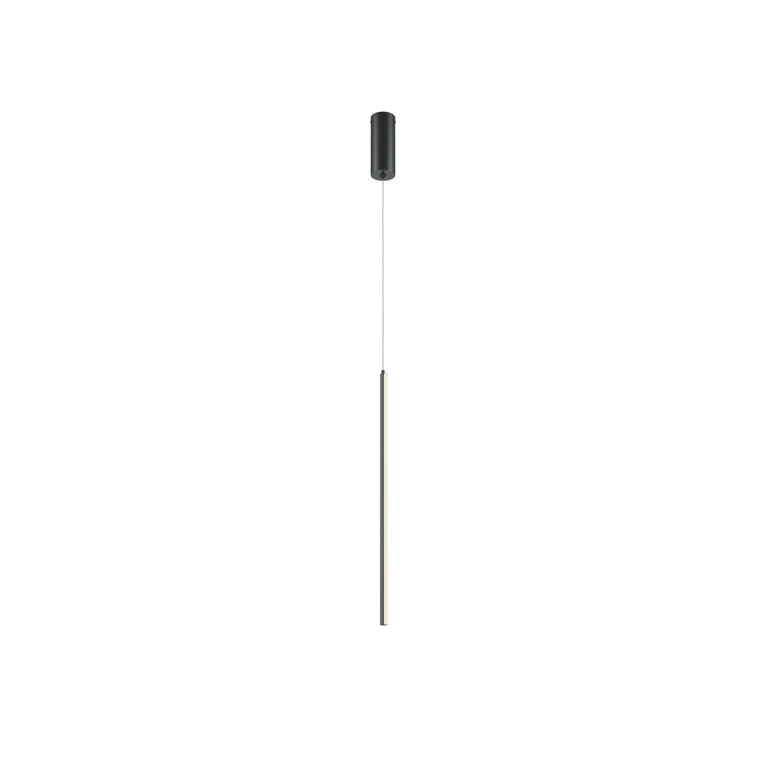 Suspension LED Aluminium rond D : 1,7 cm Noir LINA