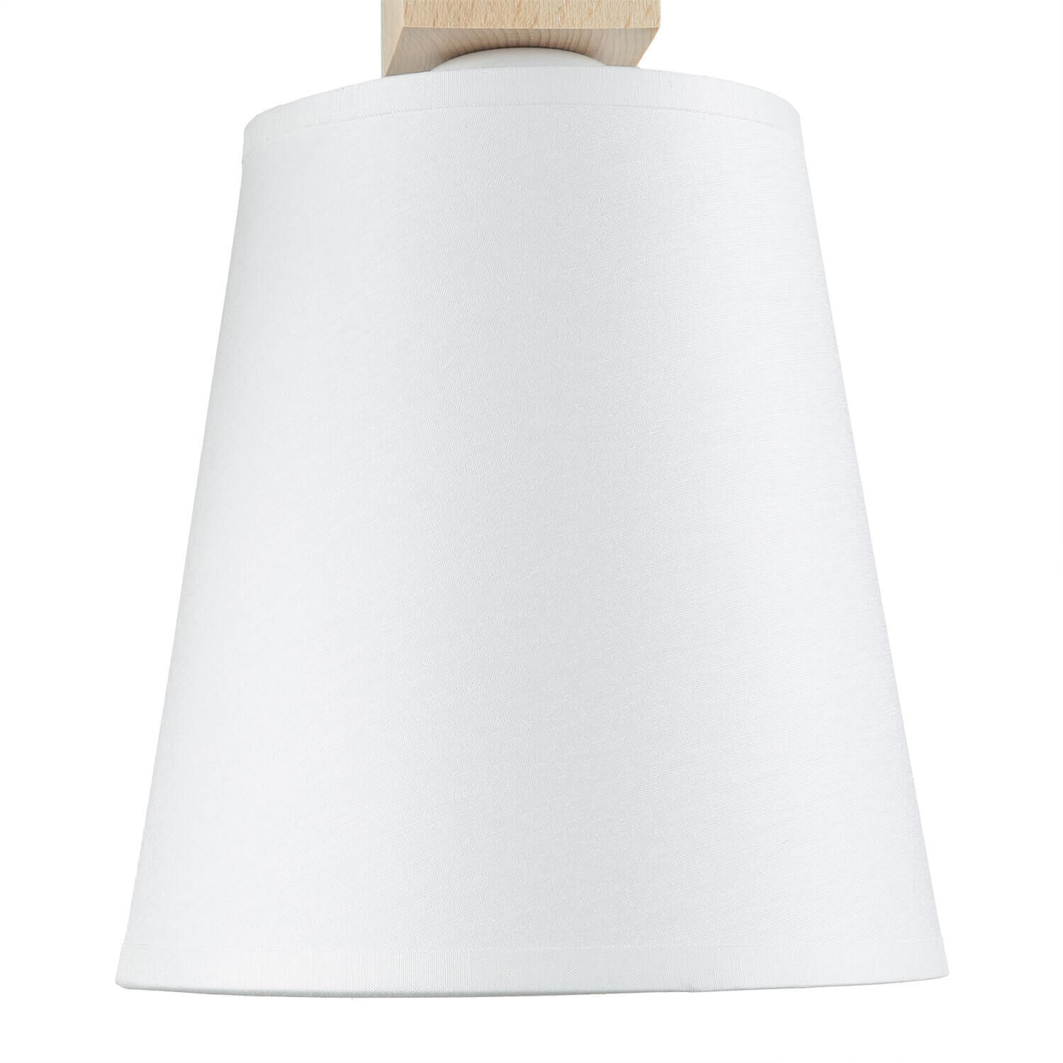 Wandlampe Schirm Weiß Holz Skandinavisch REILLY Lampe, Lampenschirm
