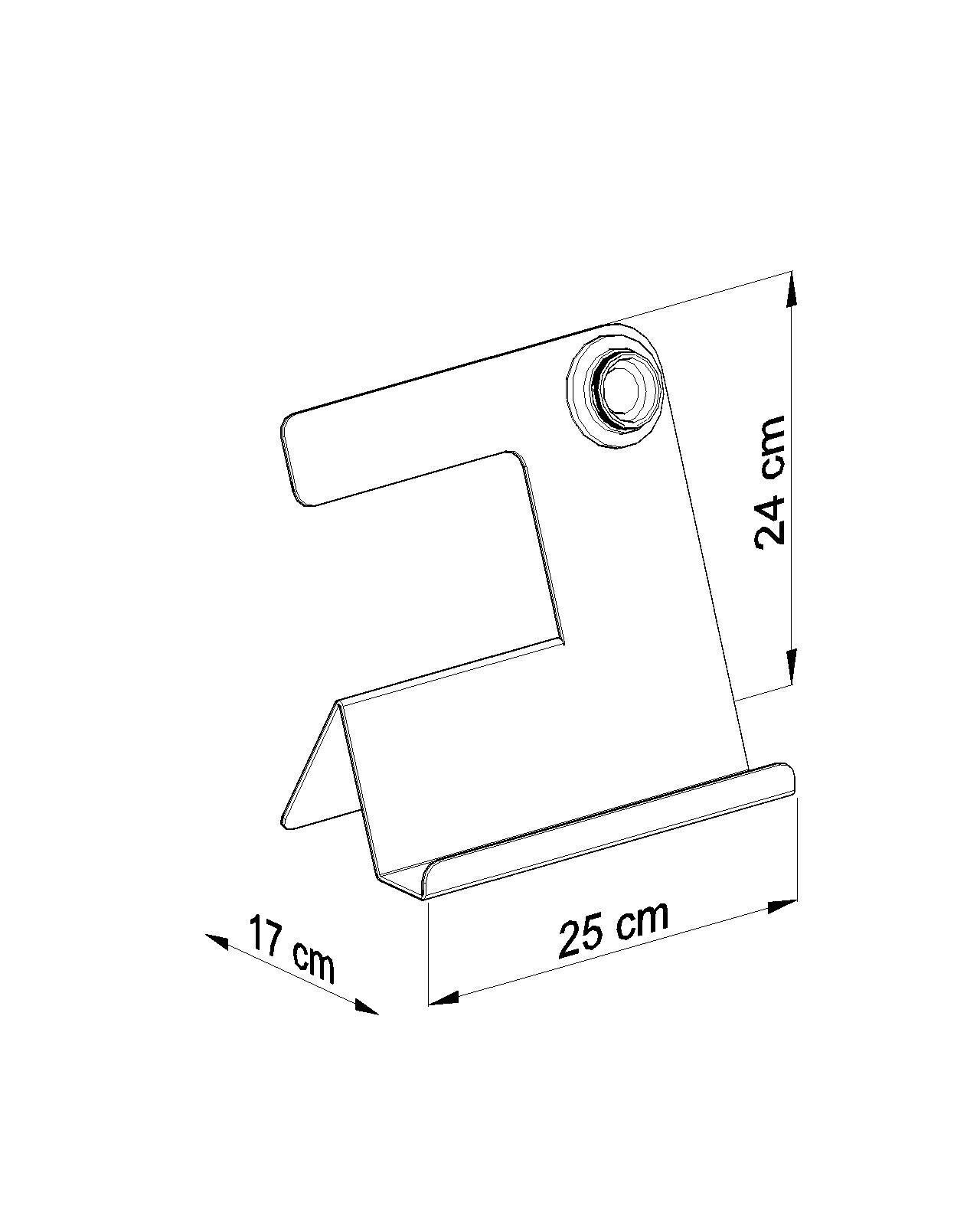 Tischleuchte Weiß mit Ablage H:24cm Modern stylisch Sinken, Waschbeckenhahn