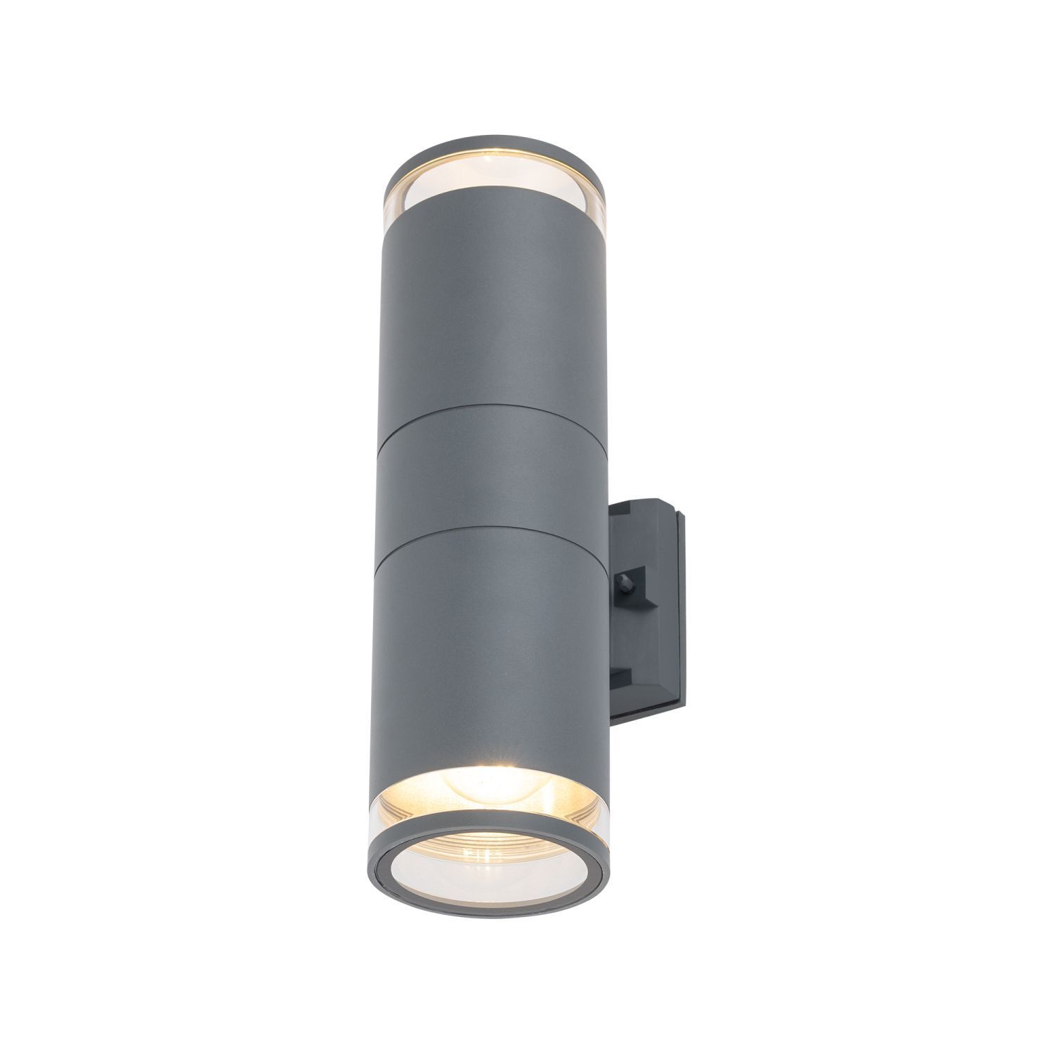 Lampe d'extérieur murale 2 flammes Up Down IP44 E27 aluminium