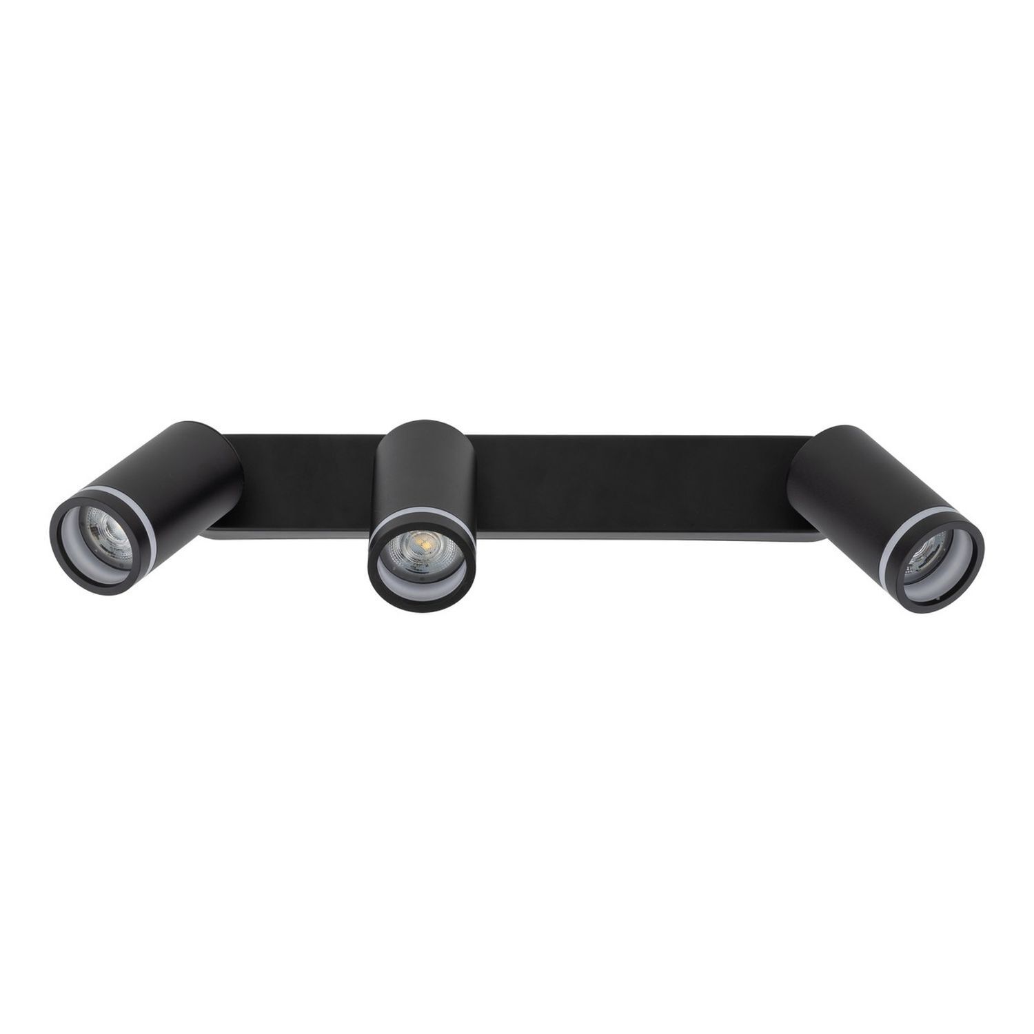 Deckenstrahler 3-flammig Schwarz 55 cm lang Metall GU10