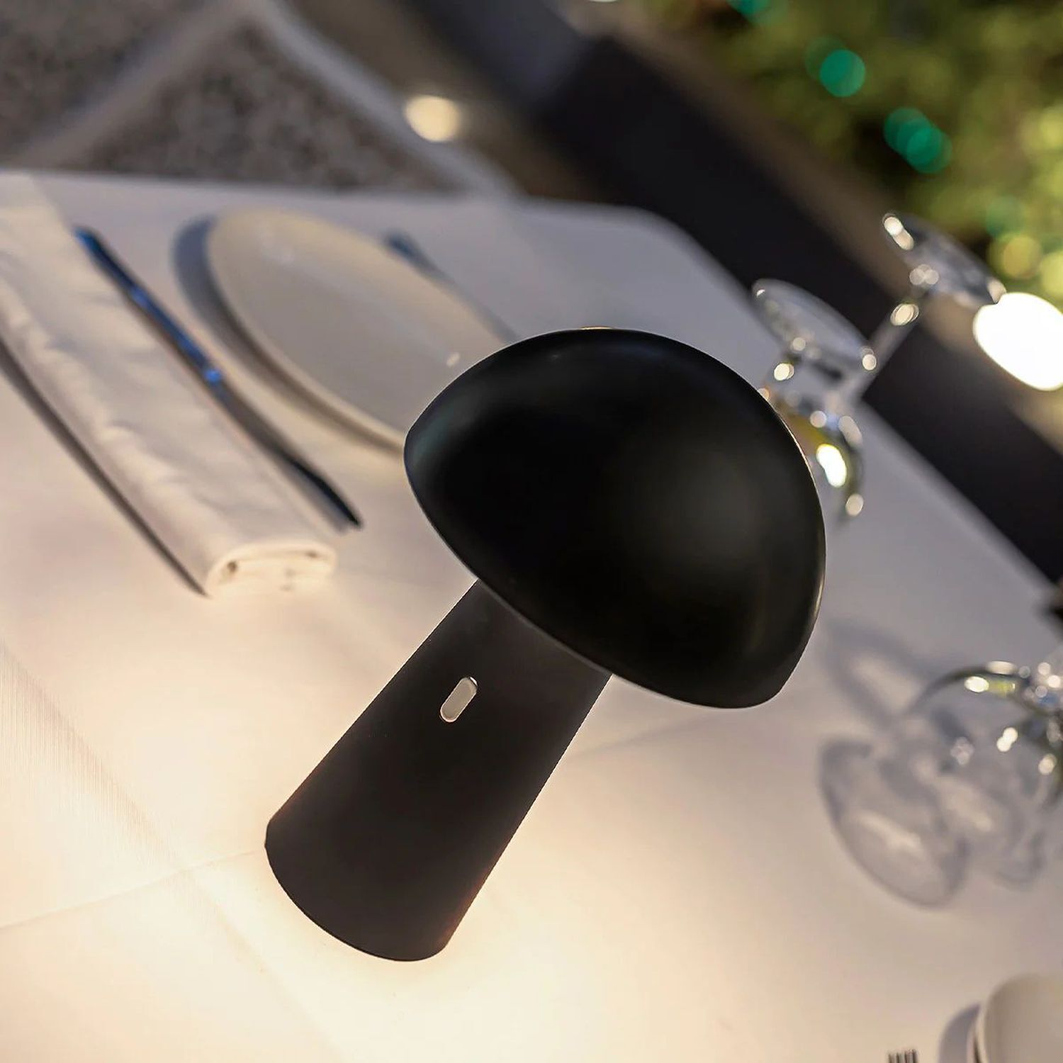 LED Tischleuchte Kabellos Tragbar Touch Dimmer IP44 Außen Utensil für die Küche, Schöpfkelle