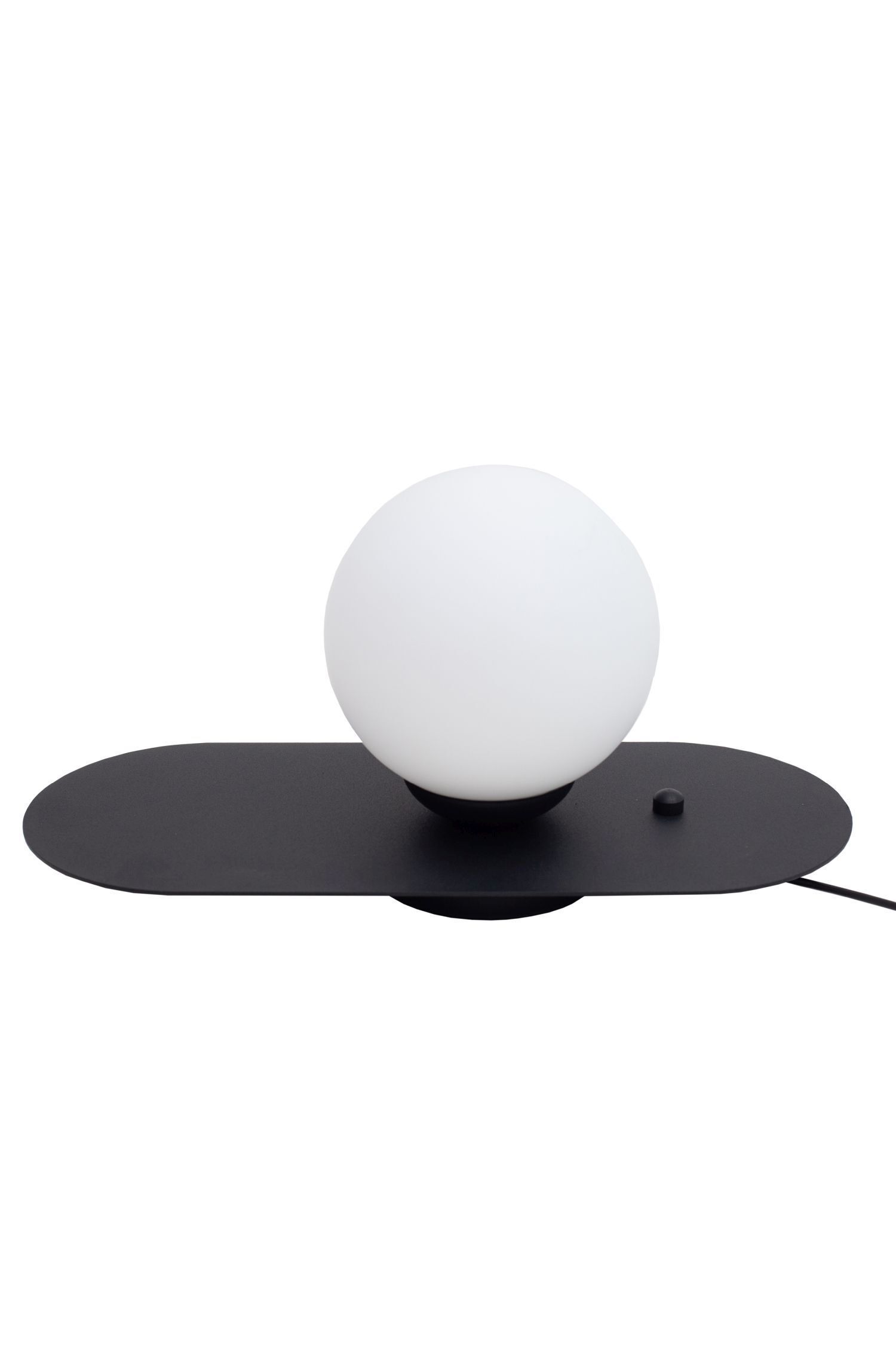 Nachttischlampe mit Schalter Glas Metall E27 22 cm Sphäre, Mobiliar, Tabelle