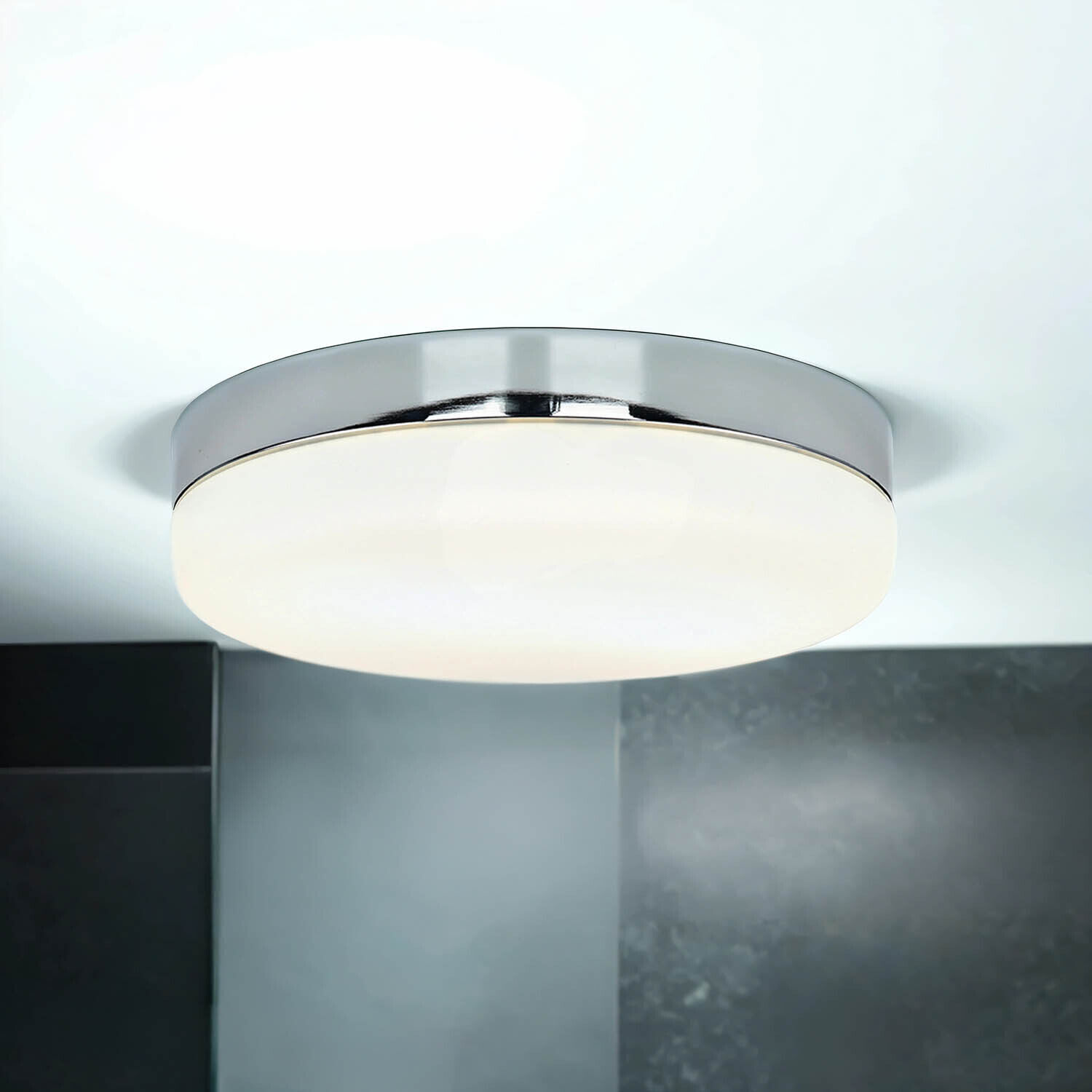 Deckenleuchte Chrom Bad Wohnzimmer Lampe MONI Deckenleuchte, Lampe