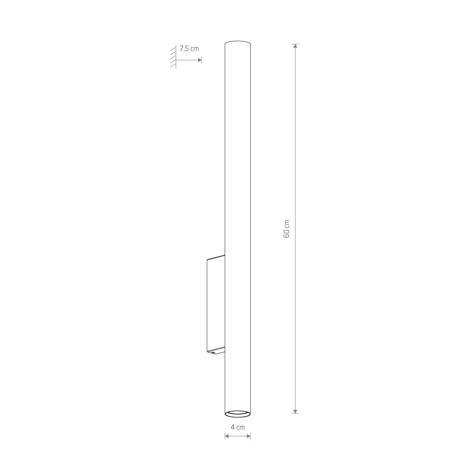 le93526-wandlampe-schlafzimmer-flur-wohnzimmer-innen-metall-modern-2-flammig-gu10-ip20-schwarz-06 u-rail, wandlampe, bodenleuchte, zylindrisch, lampenstab