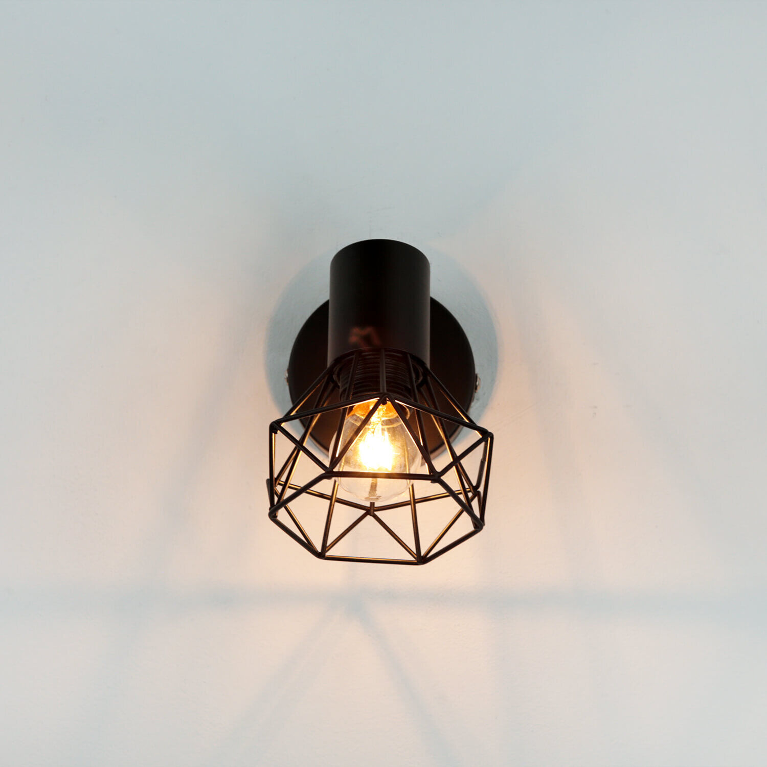 Spot mural métal rétro orientable noir E14 Leuchte, Deckenleuchte, Lampe