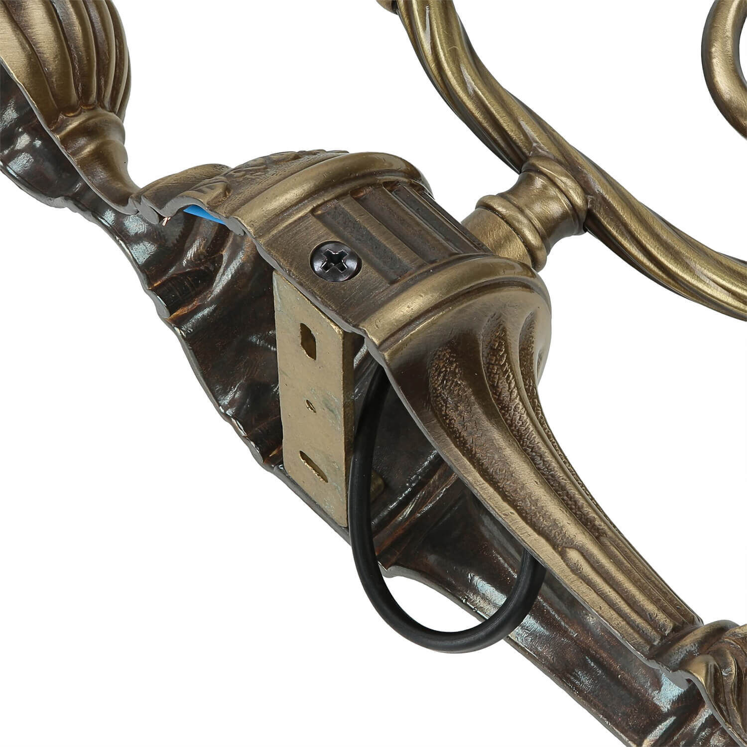 Premium Wandlampe Echt-Messing in Bronze Klassisch Bronze, Elektronik, Hardware, Pistole, Waffe