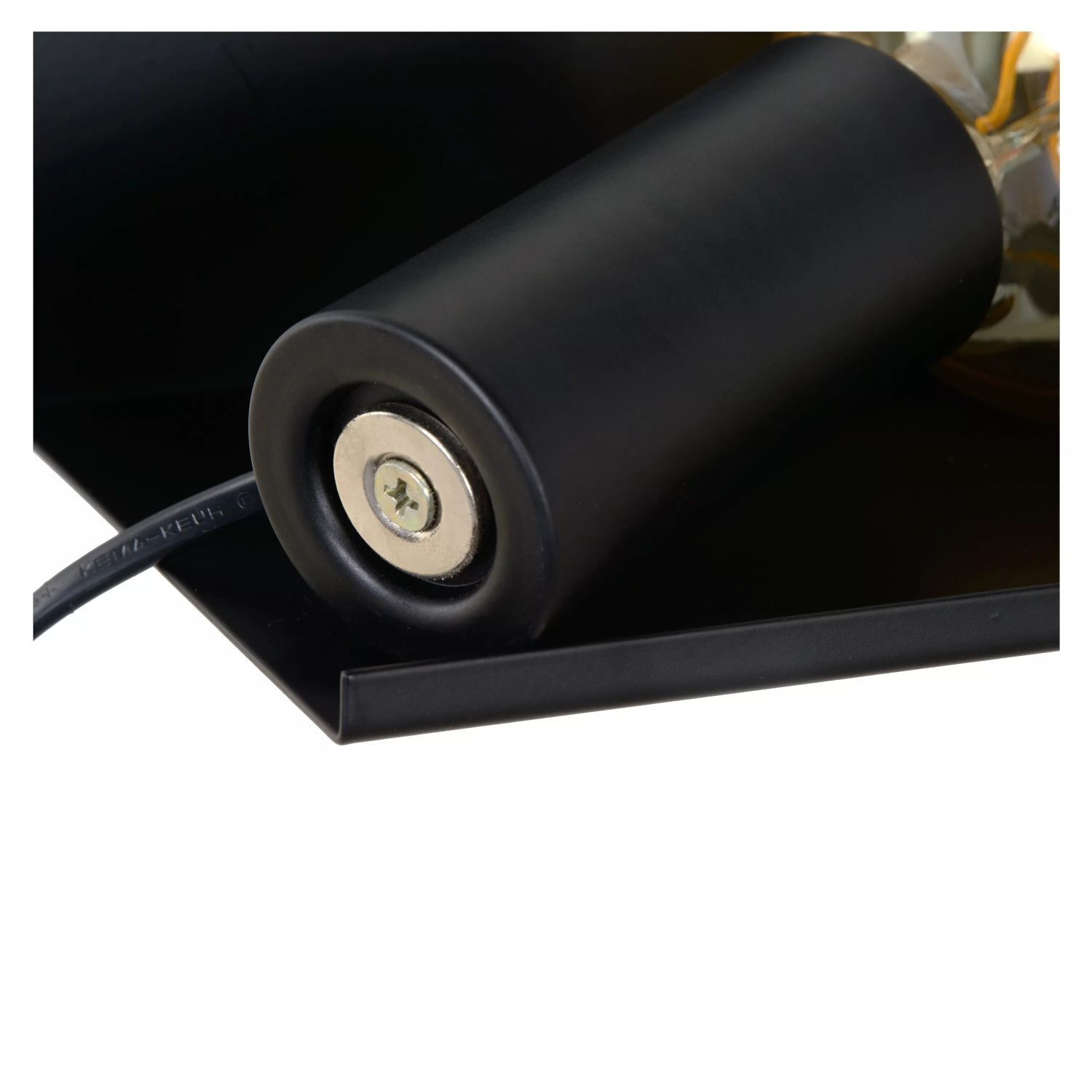 Schwarze Wandlampe E27 Metall L:35 cm E27 Kabel Stecker Schwarze Wandlampe E27 Metall L:35 cm E27 Kabel Stecker