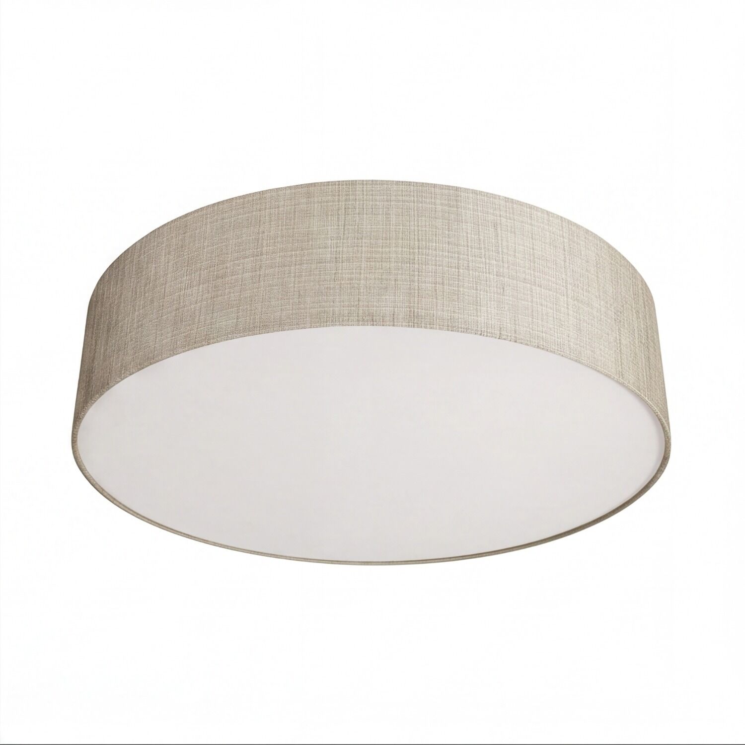 deckenleuchte-deckenlampe-selina-7-flammig-grau-modern-244-1 deckenlampe, flush mount, Stoffschirm, beige, rund