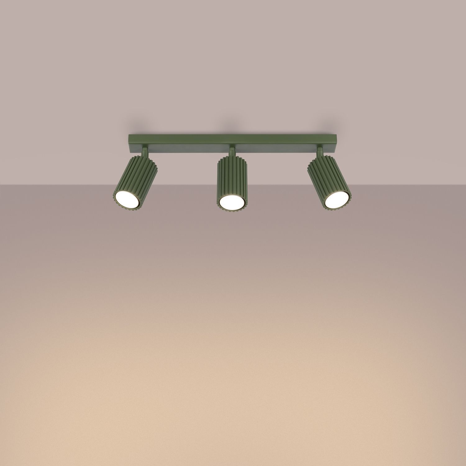 Deckenspot GU10 3-flammig Grün L:45 cm beweglich Beleuchtung, Leuchte, Deckenleuchte, Lampe