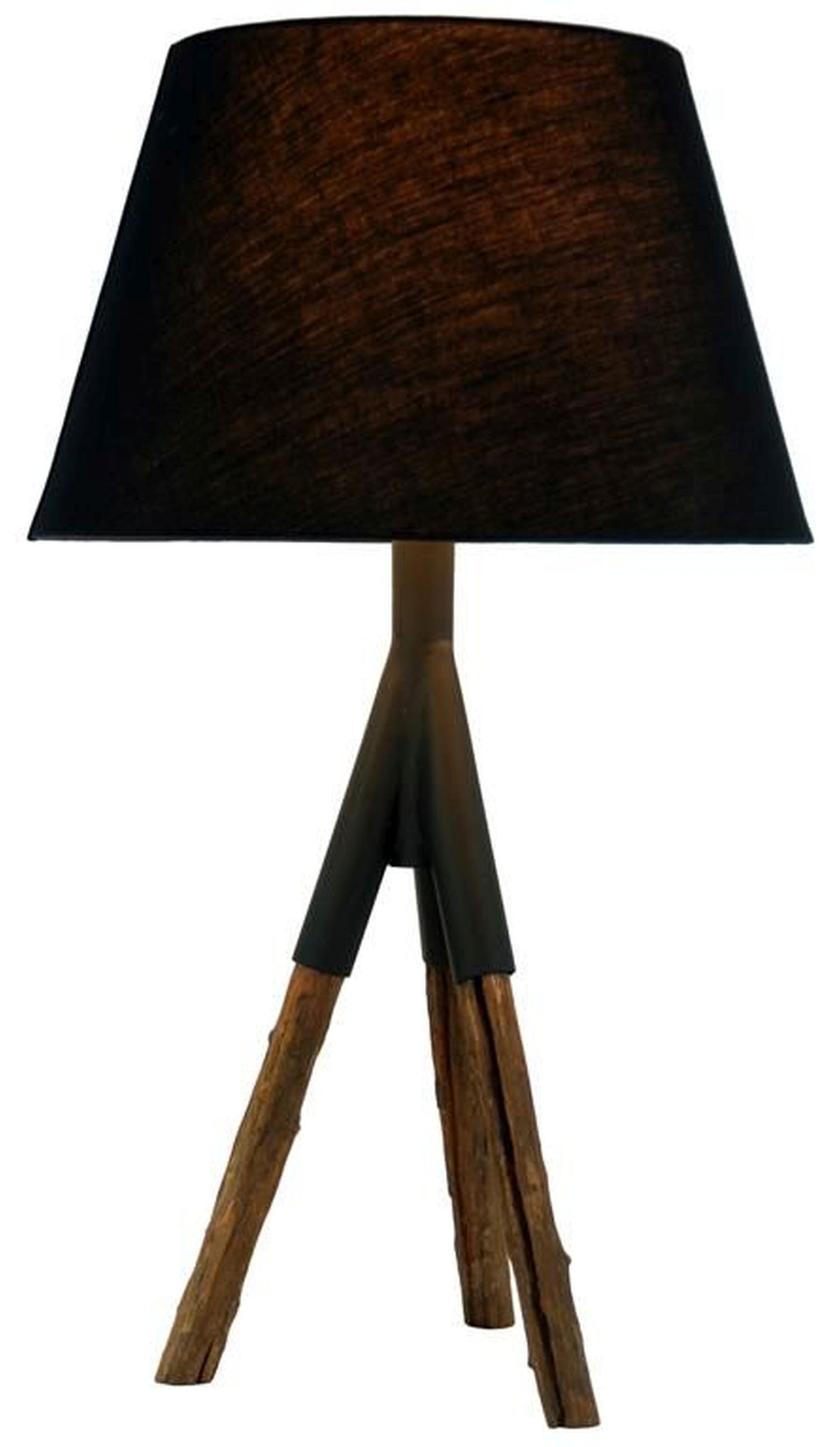 Tischlampe Treibholz Handarbeit Dreibein Wohnzimmer Lampe, Lampenschirm